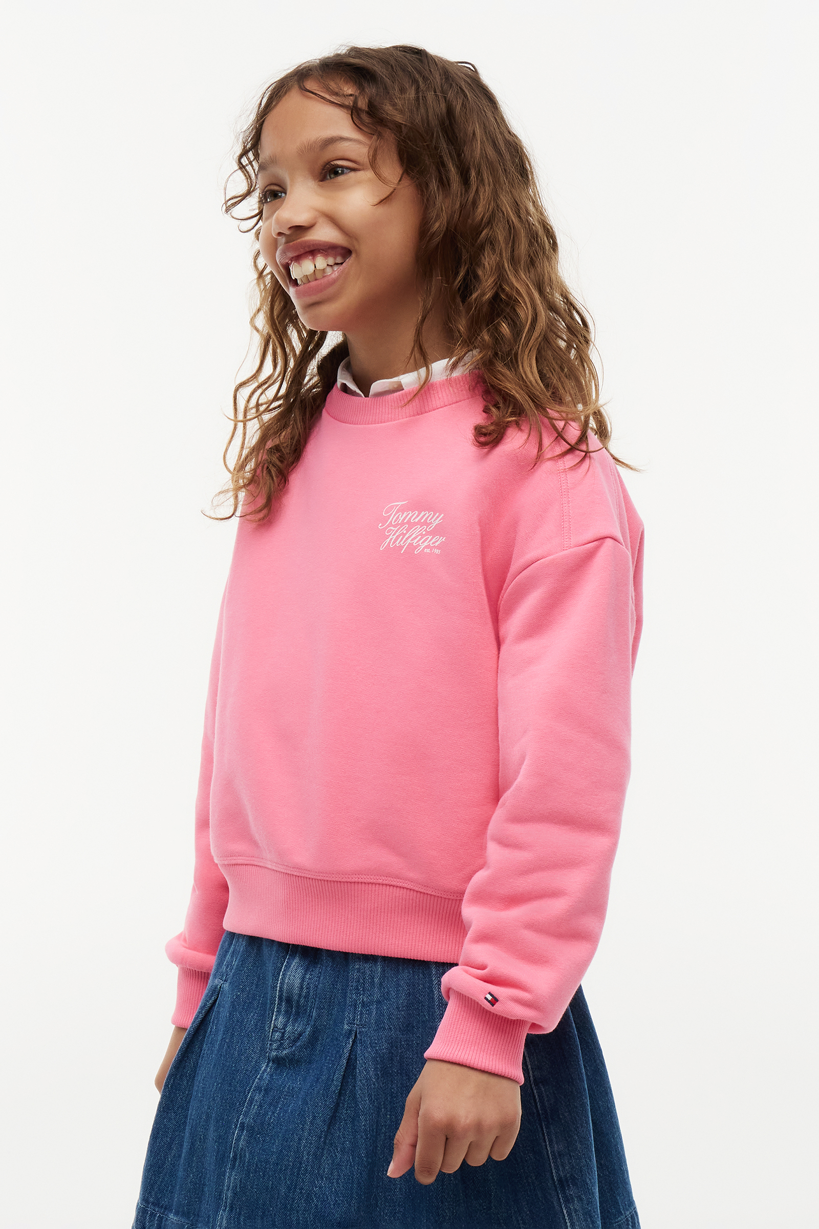 Meisjes sweater rose