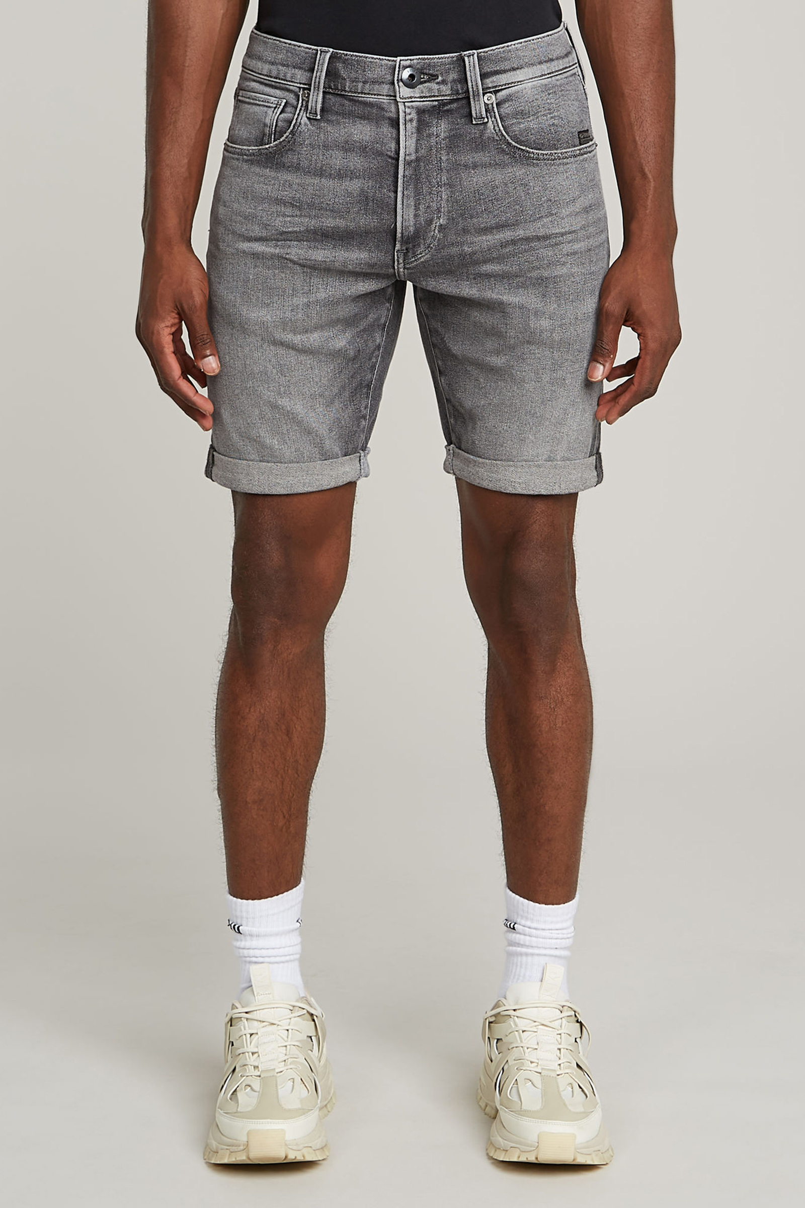 Heren short grijs