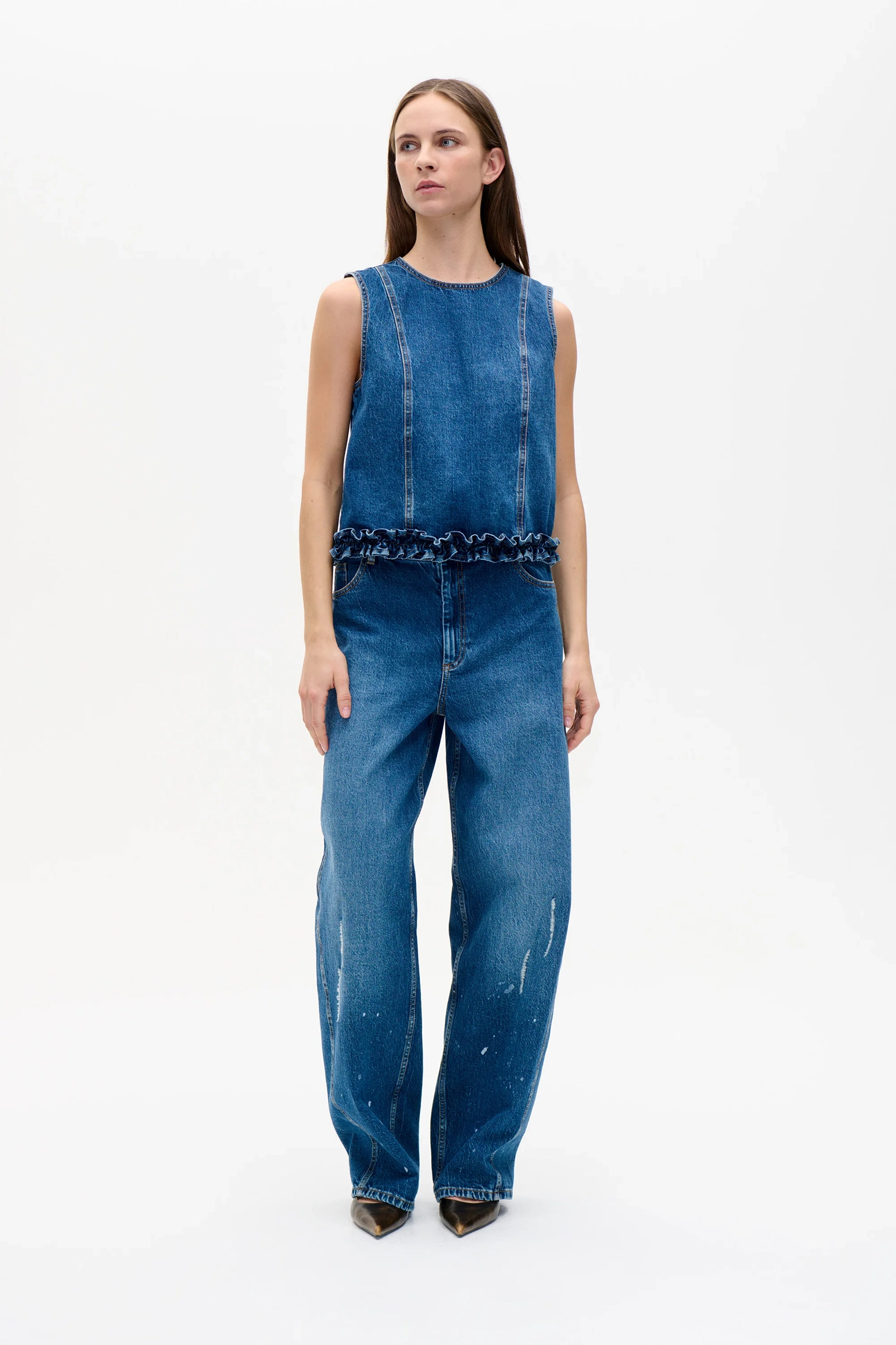 Dames jeans blauw