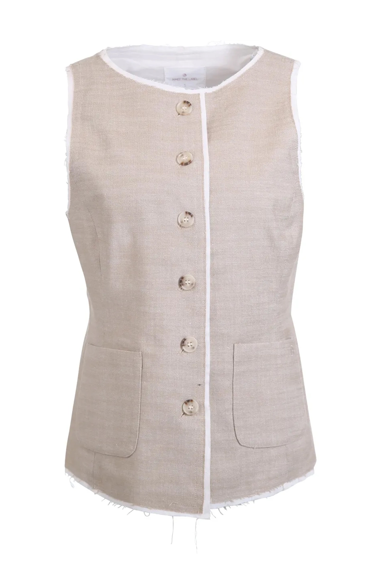 Dames gilet bruin