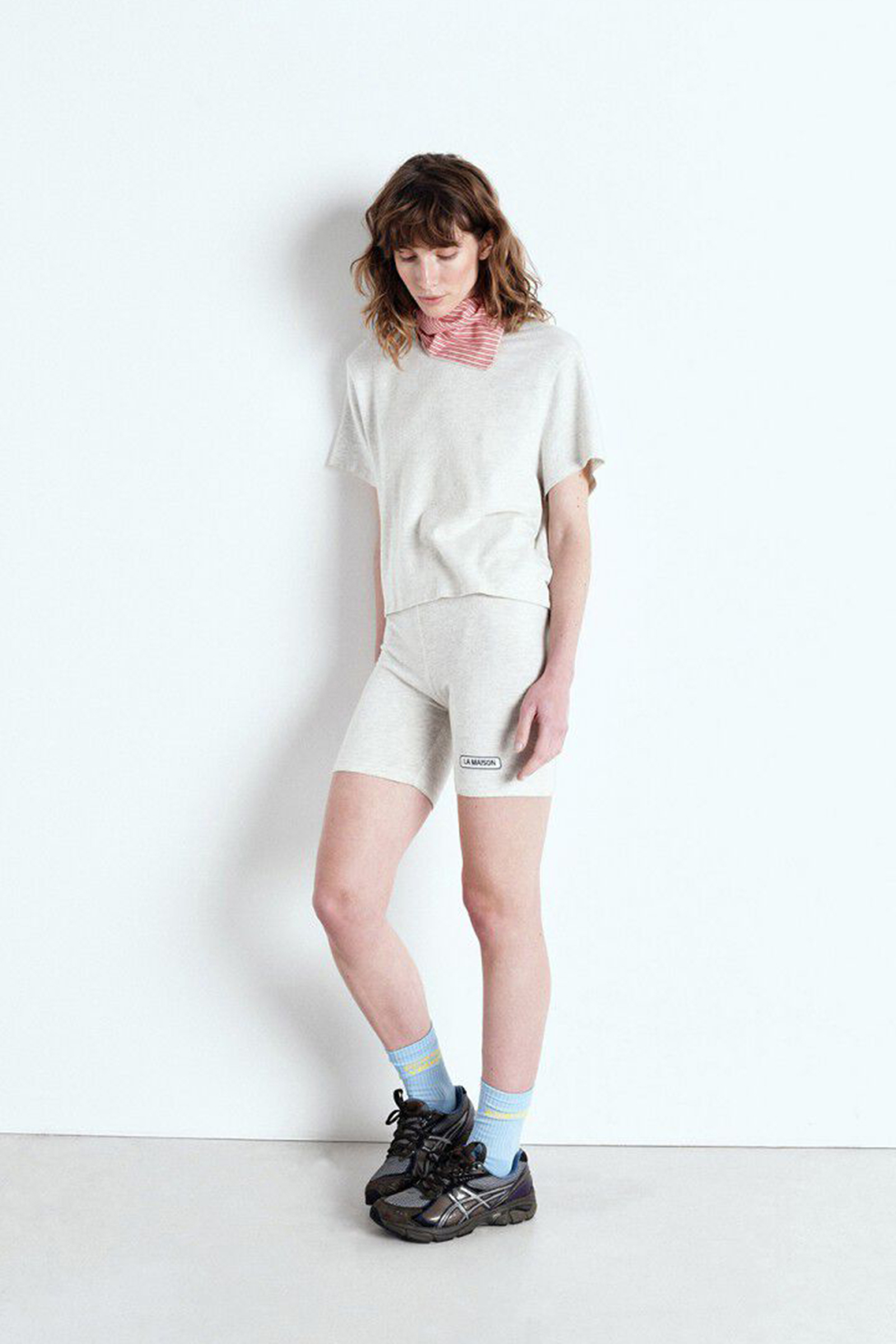 Dames t-shirt korte mouw grijs