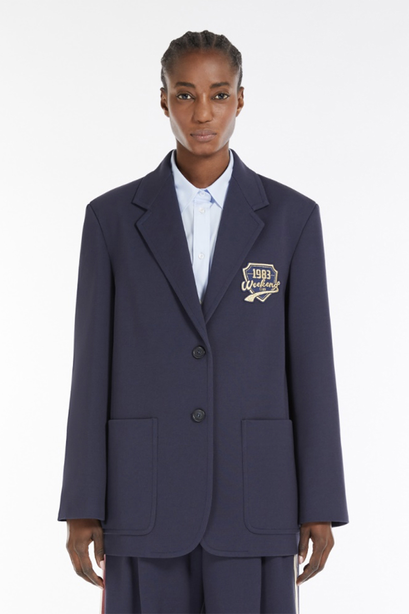 Dames blazer blauw