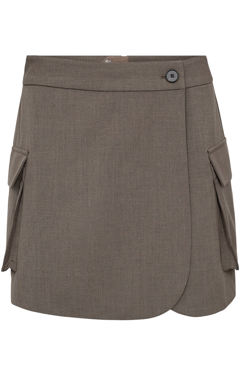 Dames short bruin