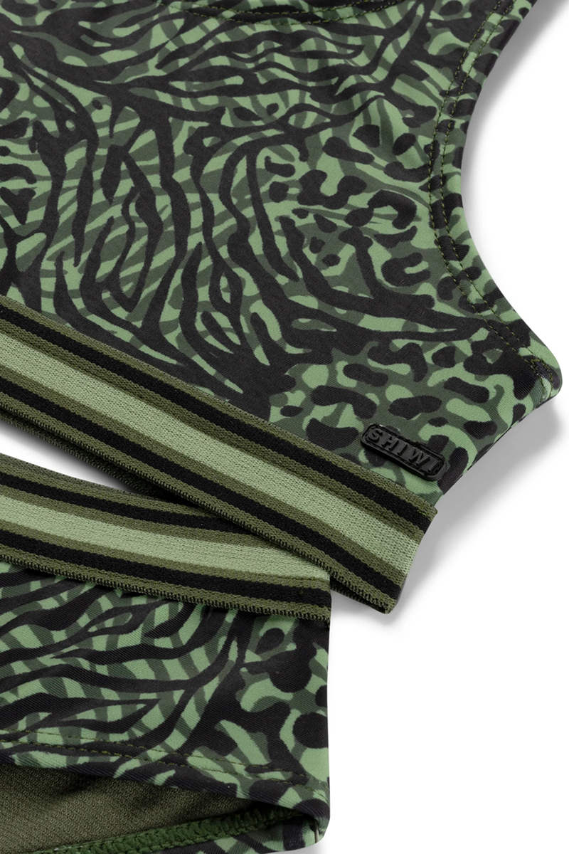Bad/beach meisjes bikini groen