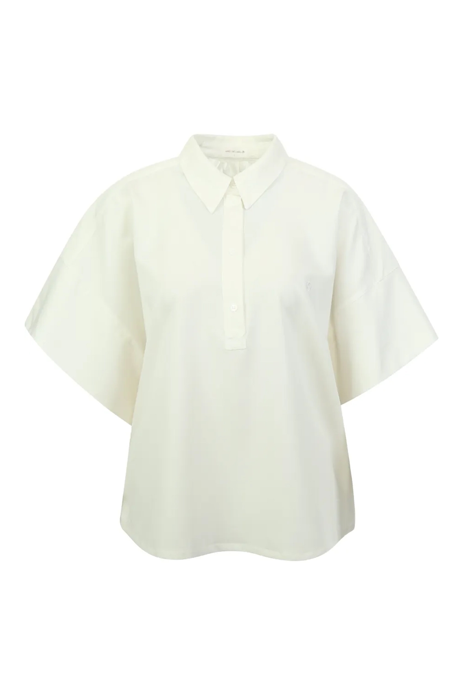 Dames t-shirt korte mouw ecru