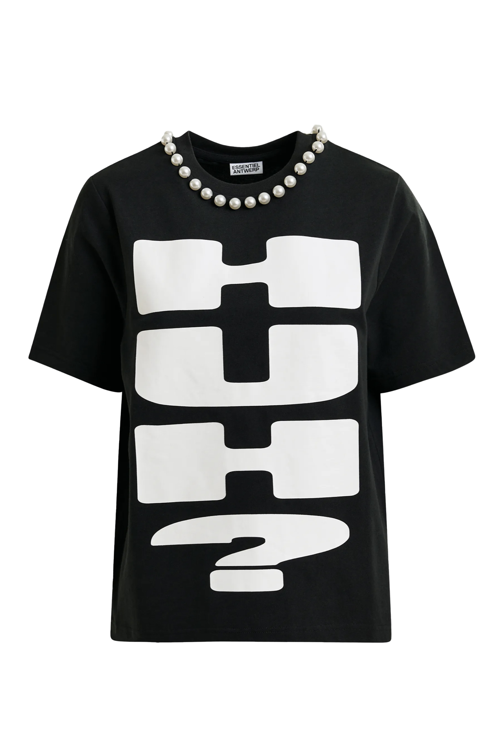 Dames t-shirt korte mouw zwart