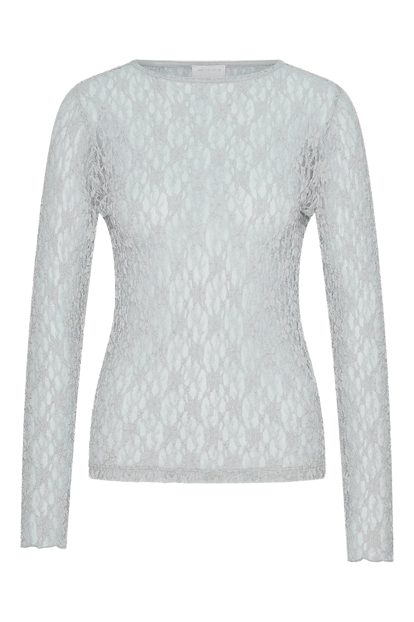 Dames t-shirt lange mouw blauw