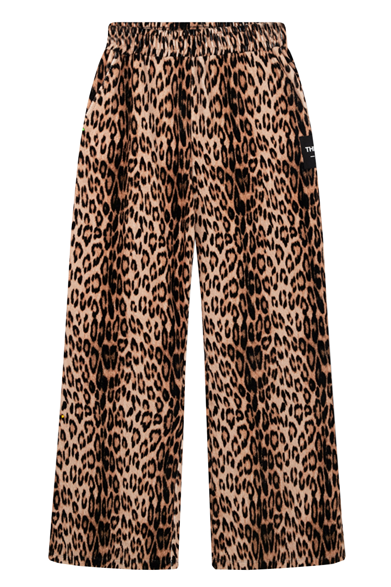 Alix the Label Leopard velvet pants bruin/beige-1 1