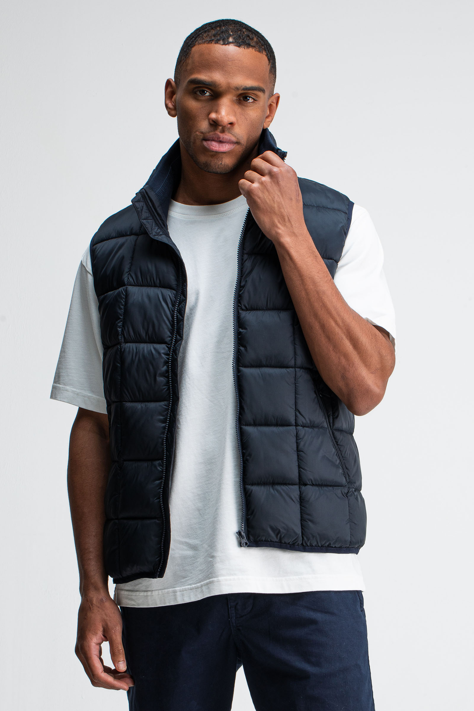 Heren bodywarmer blauw