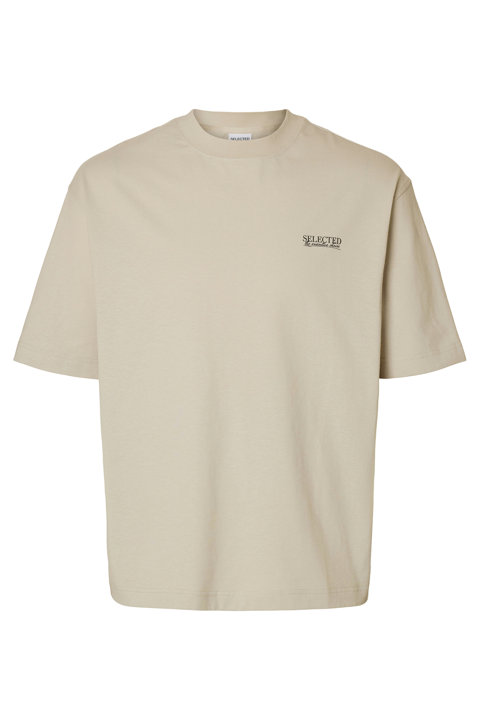 Heren t-shirt kortemouw ecru