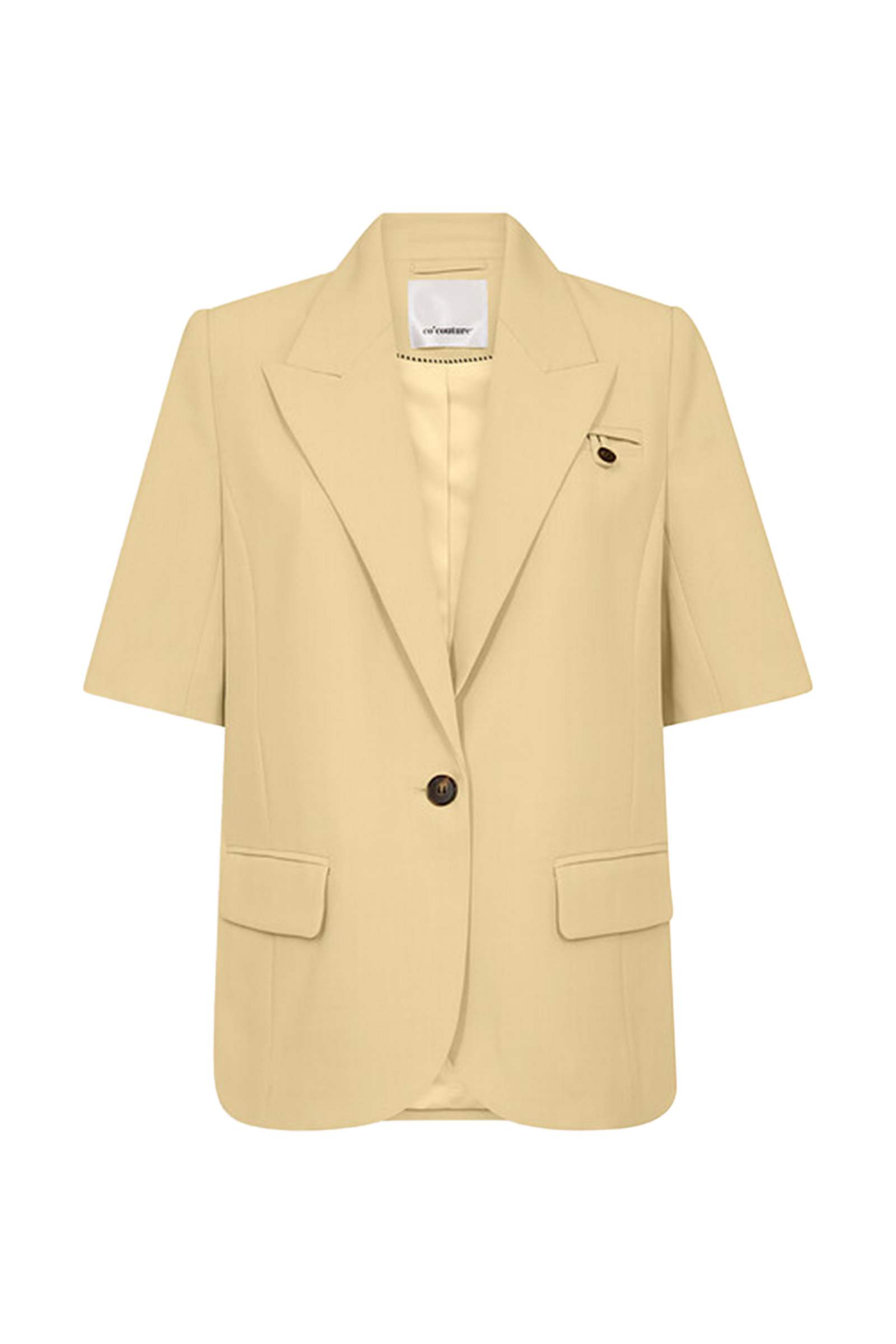 Dames blazer geel