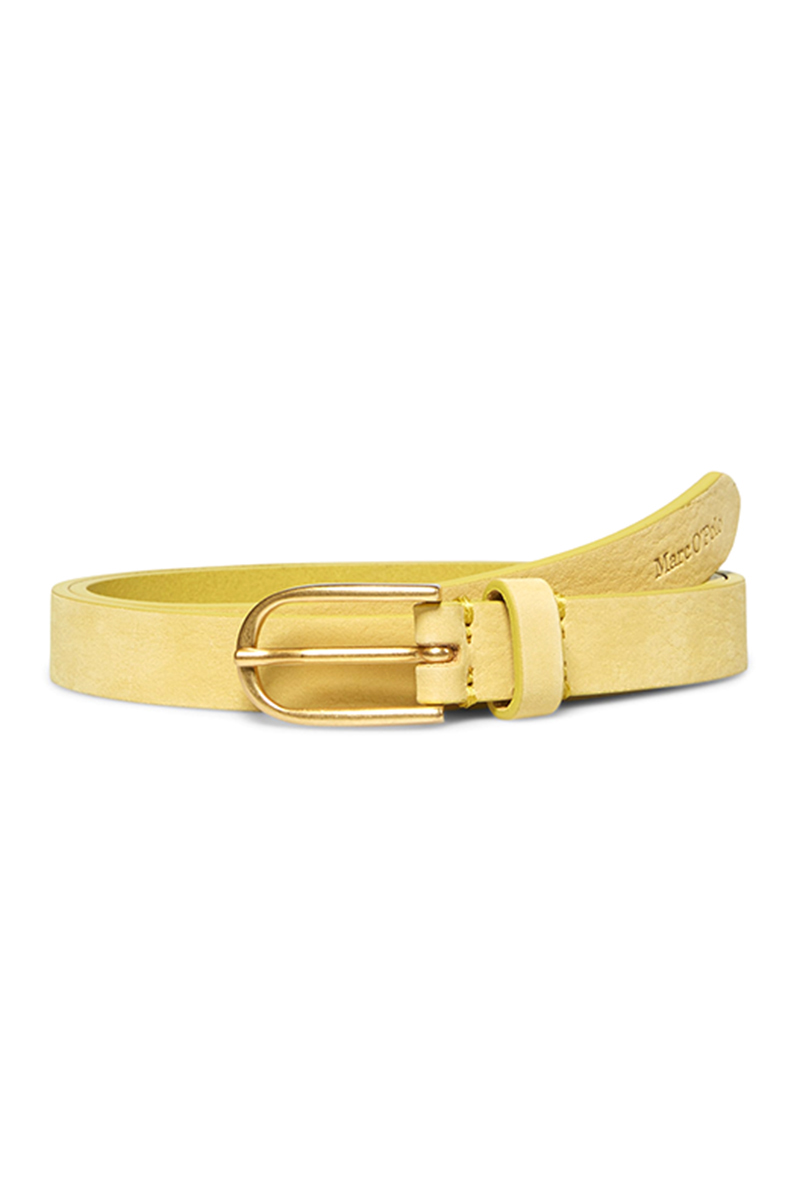 Marc O'Polo Belt, nubuck leather, 2,0cm Geel-1 1