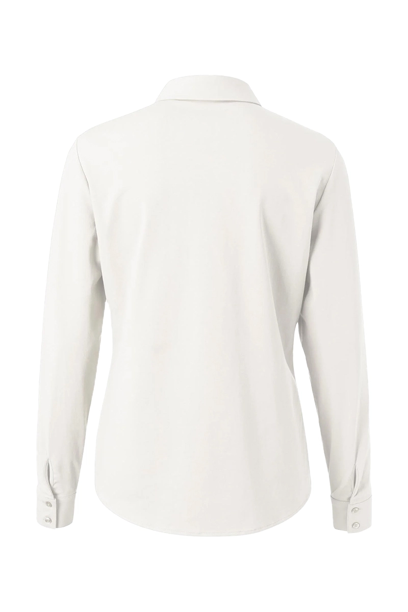 Dames blouse lange mouw ecru