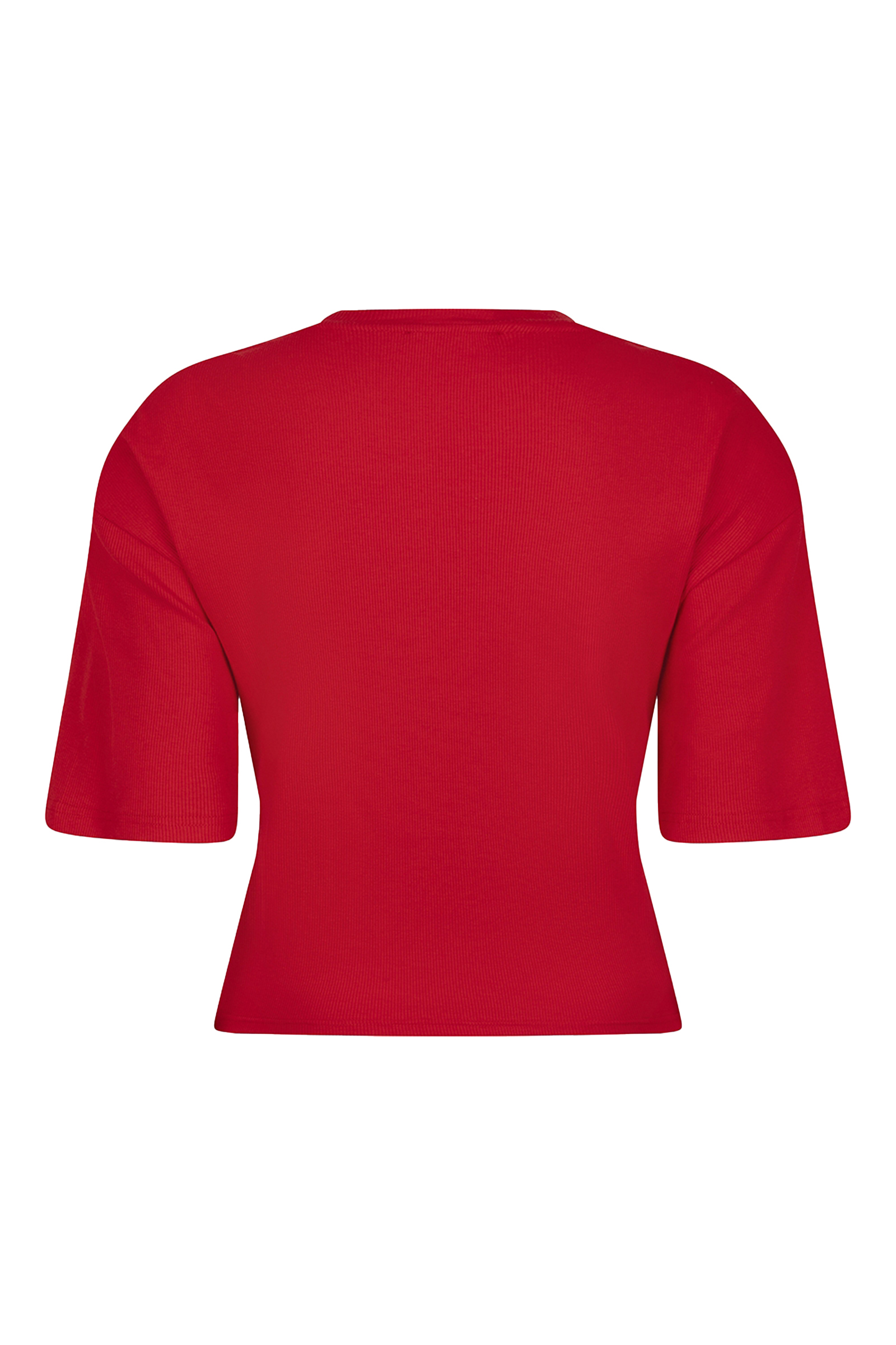 Dames blouse lange mouw rood