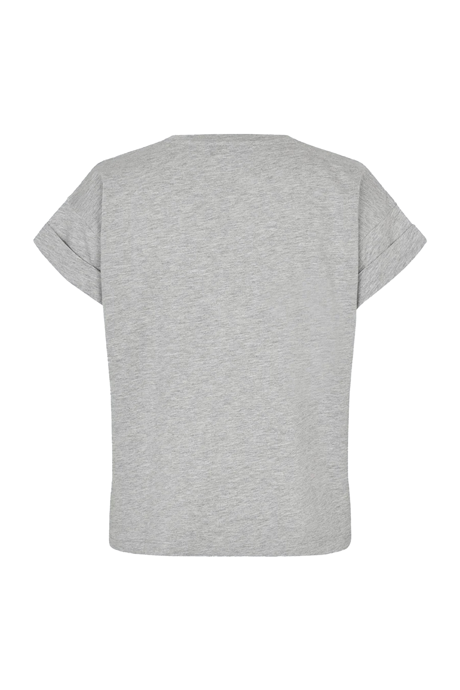 Modström Brazil short melange t-shirt Grijs-1 2