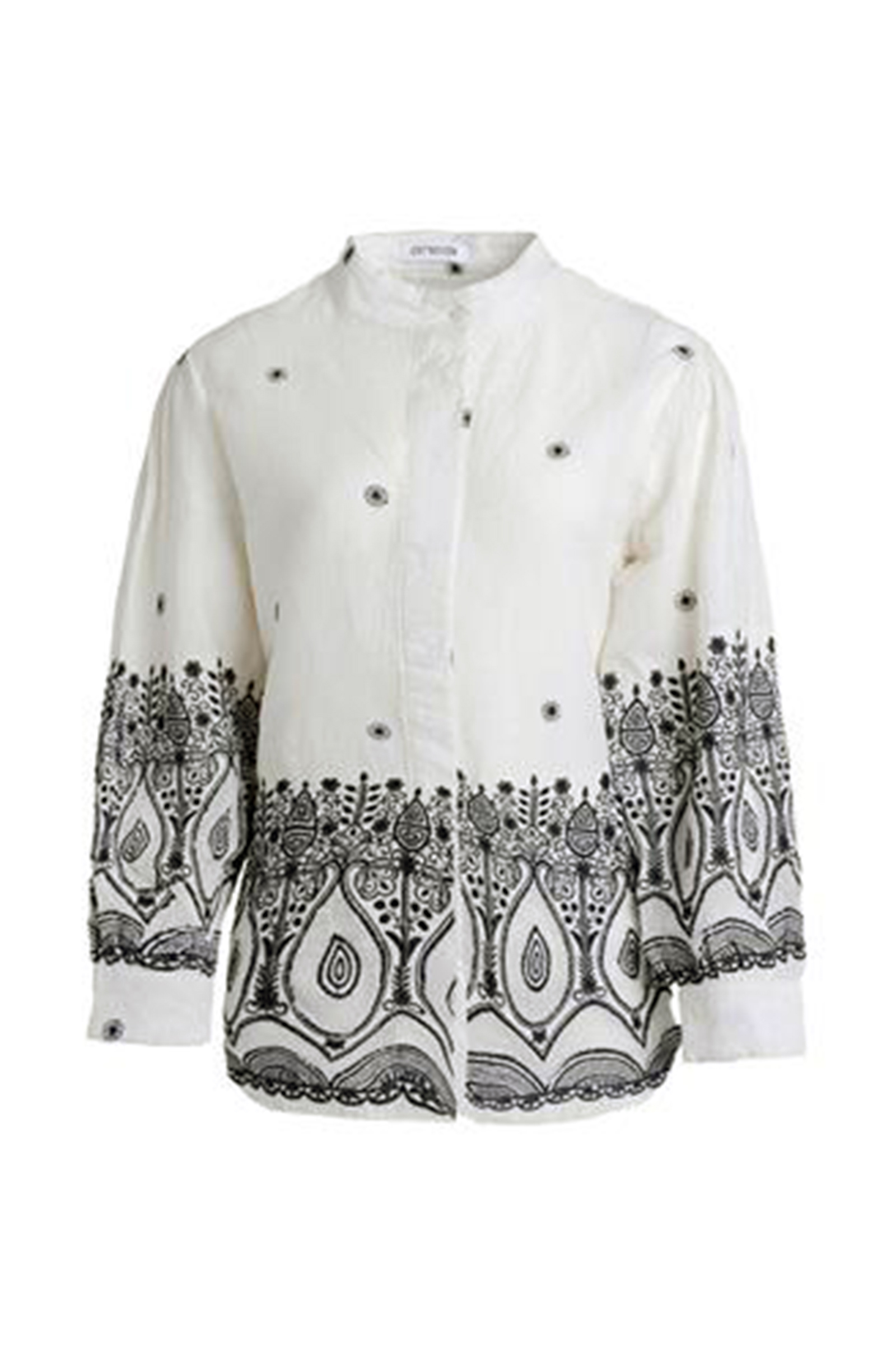 Dames blouse korte mouw zwart