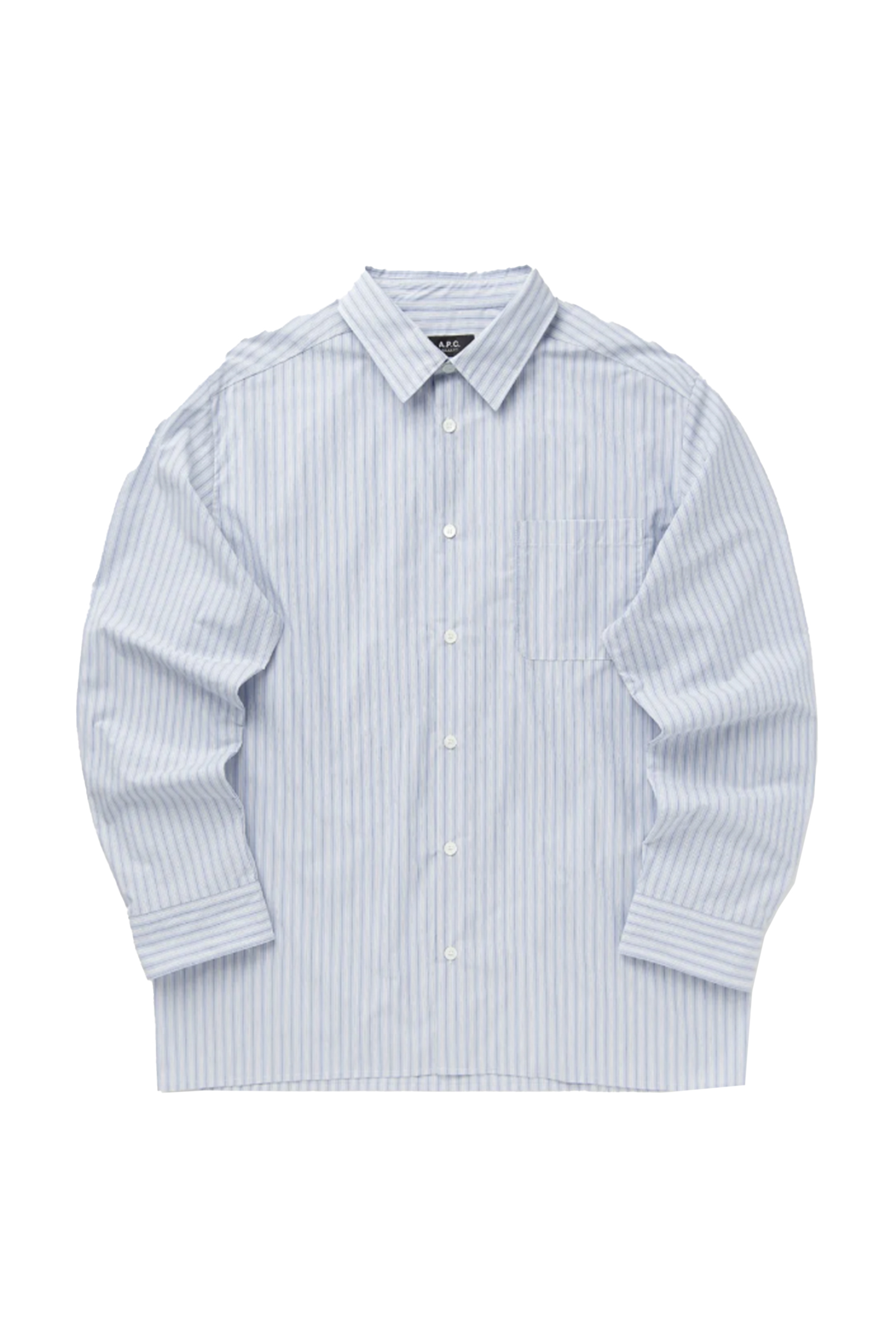 Heren overhemd lm casual blauw