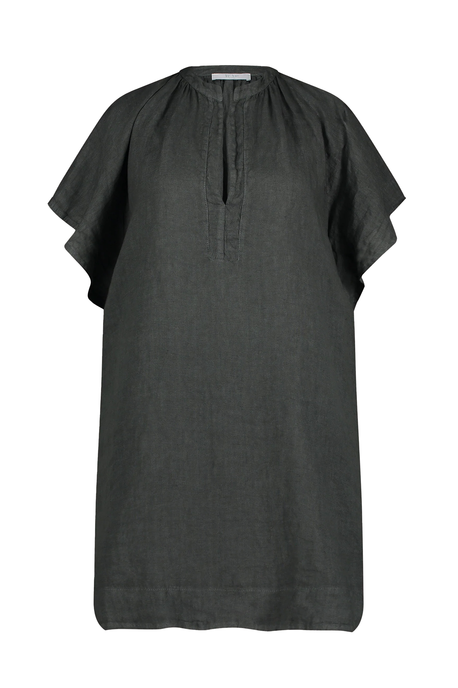 By Bar Vina linen dress Grijs-1 1