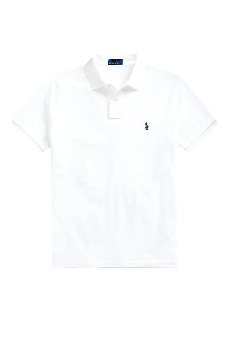 Heren polo korte mouw wit