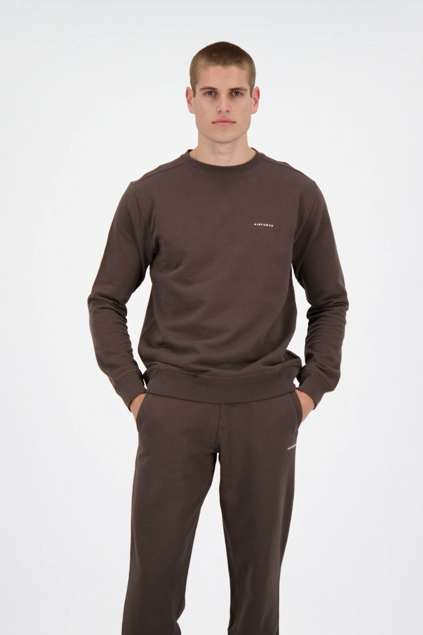 Heren sweater bruin