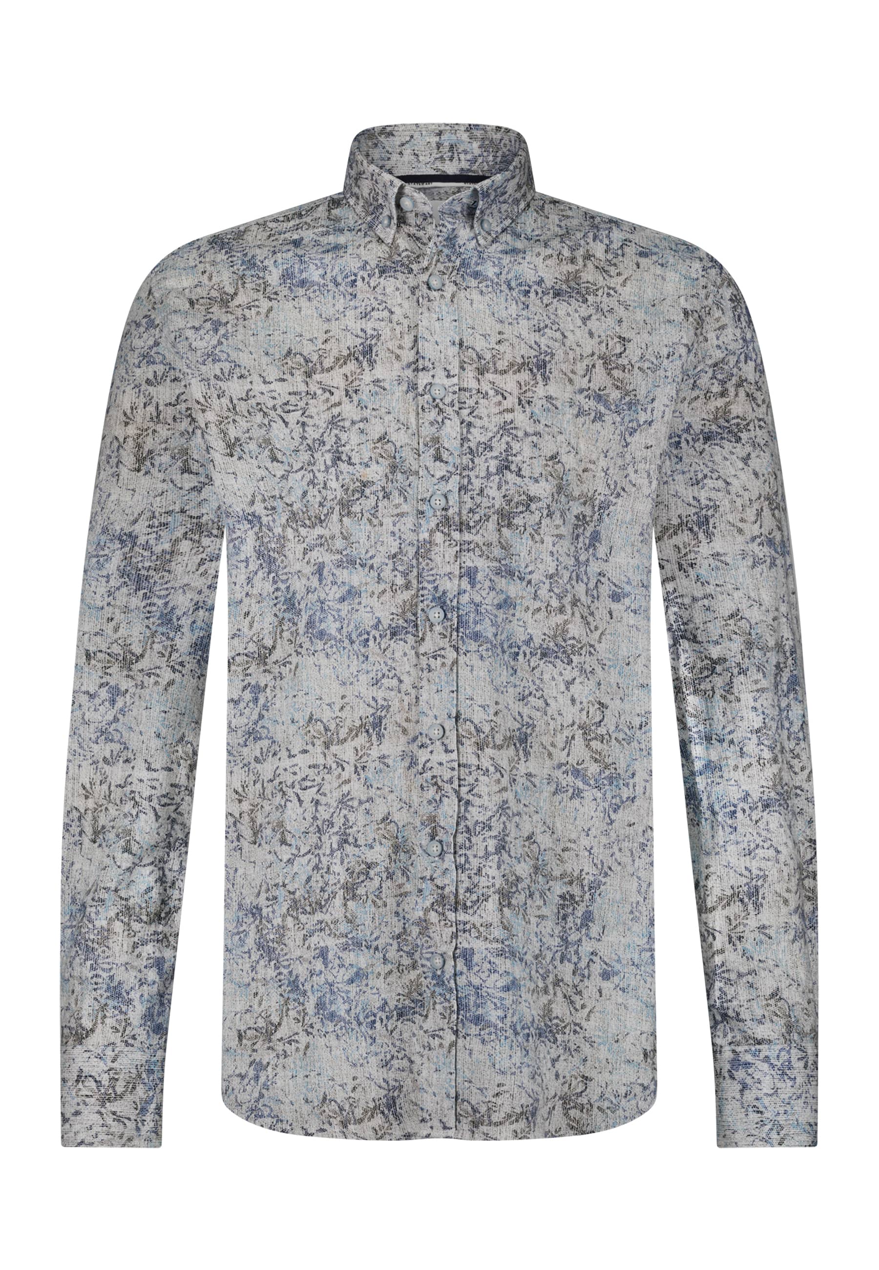 Heren overhemd lm casual blauw