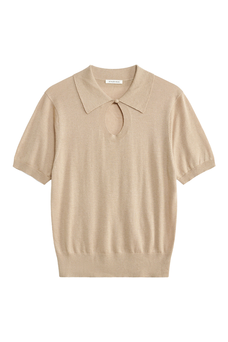 Dames top bruin