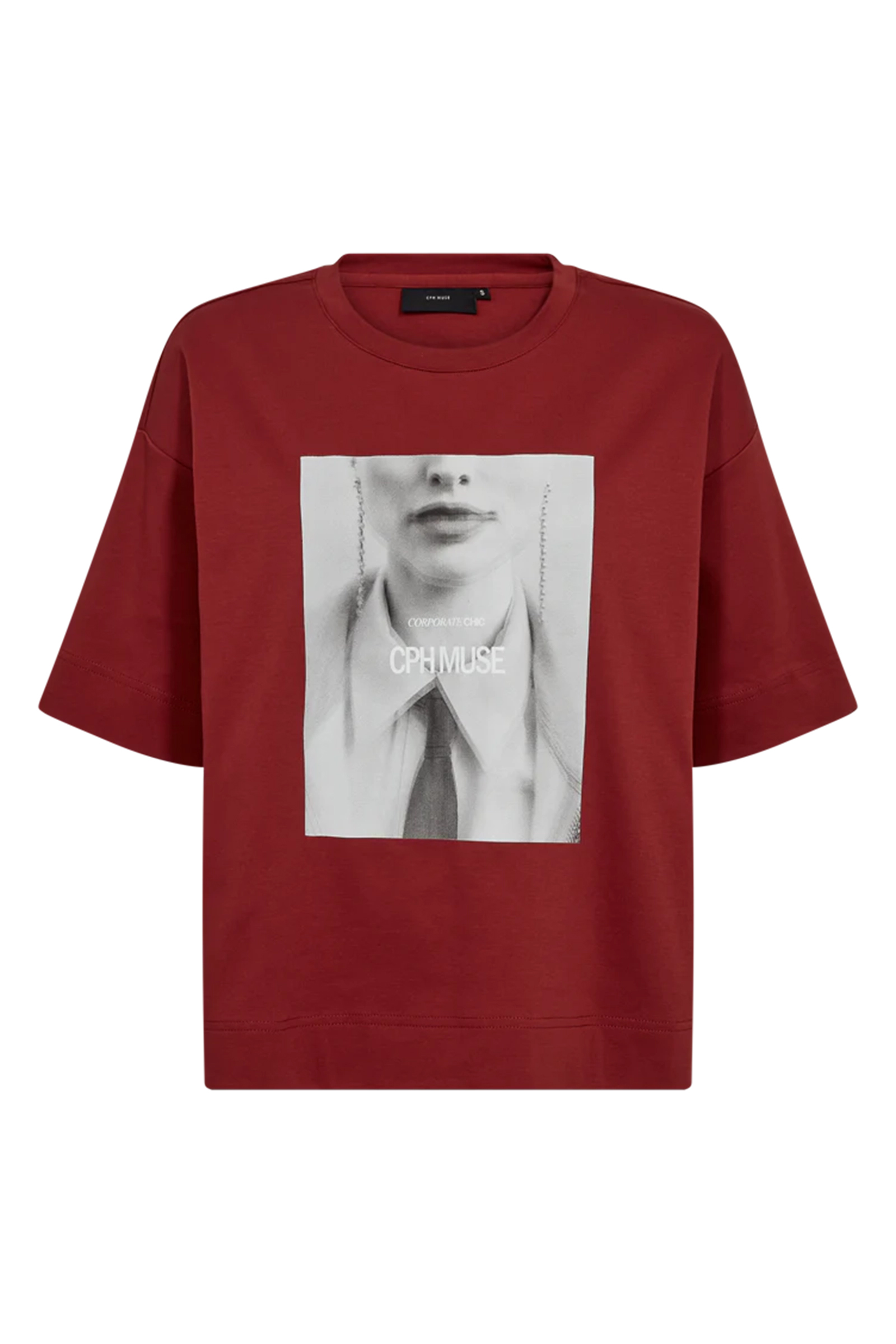 Dames t-shirt korte mouw rood