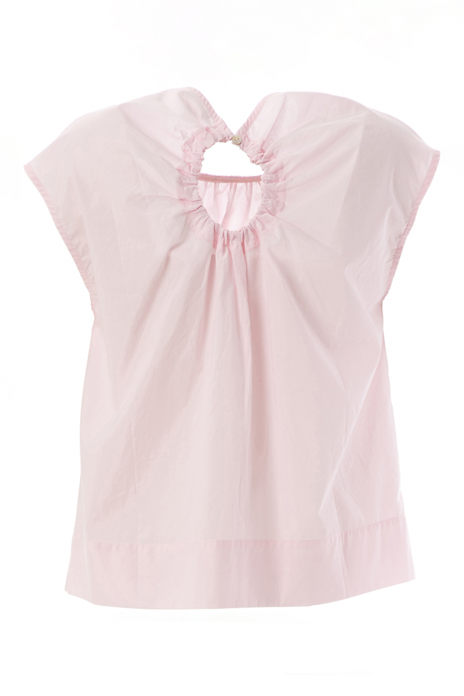 Dames blouse mouwloos rose