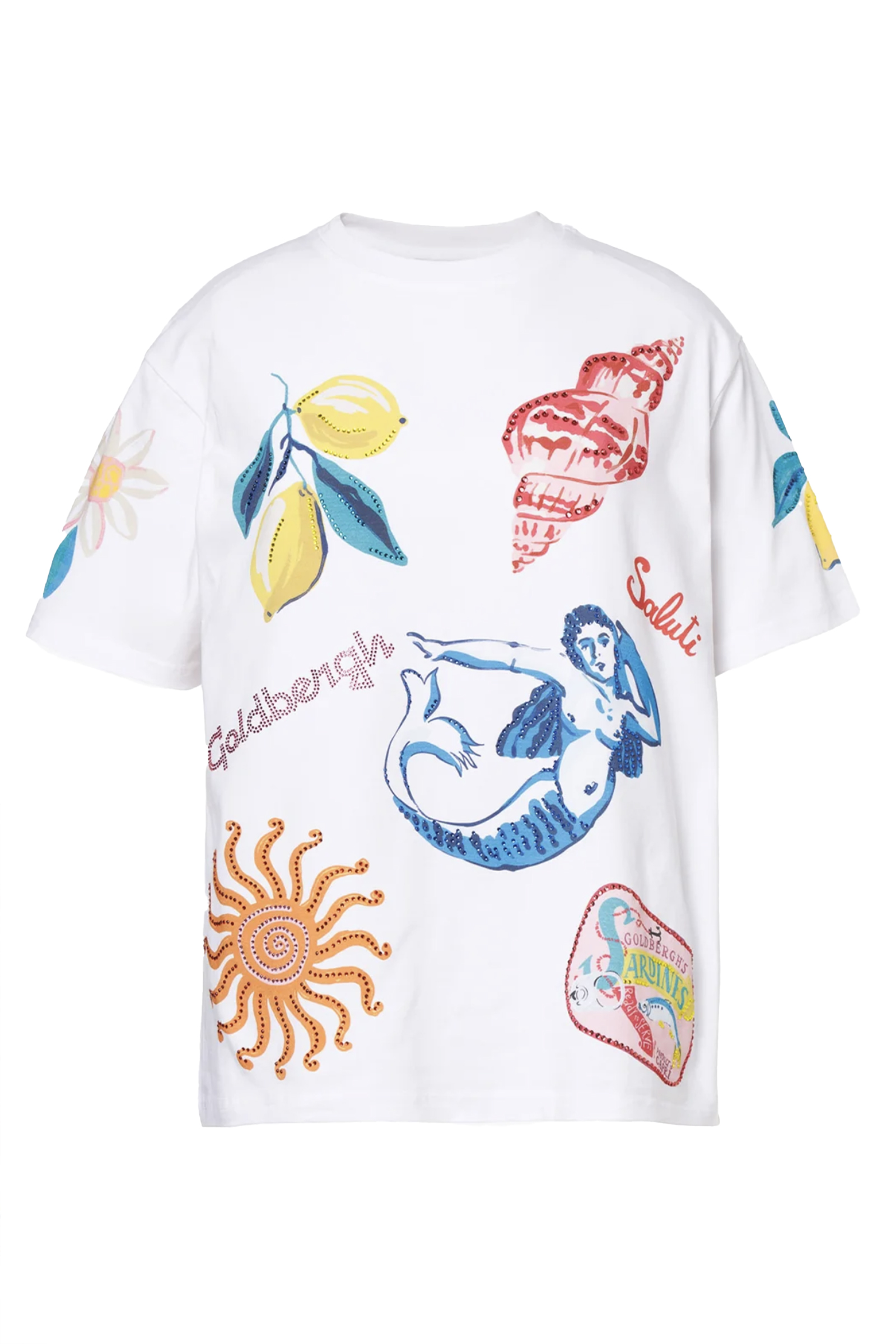 Casual dames t-shirt km ecru