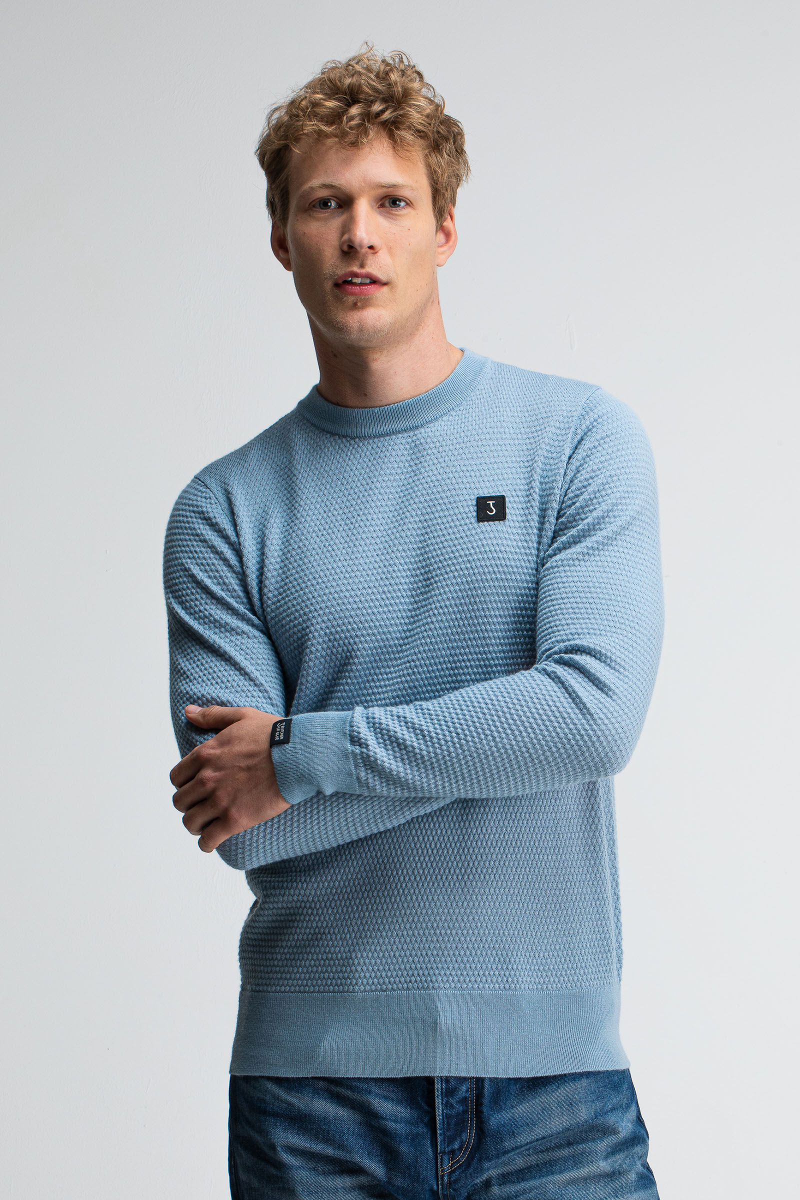 Heren trui blauw