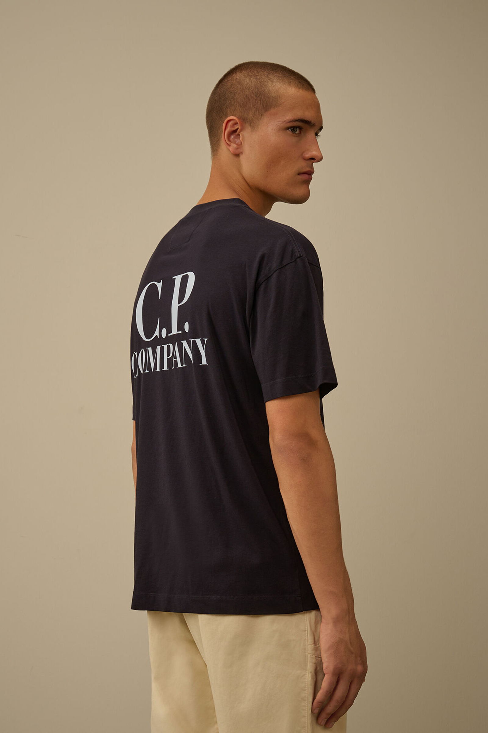 Heren t-shirt kortemouw blauw