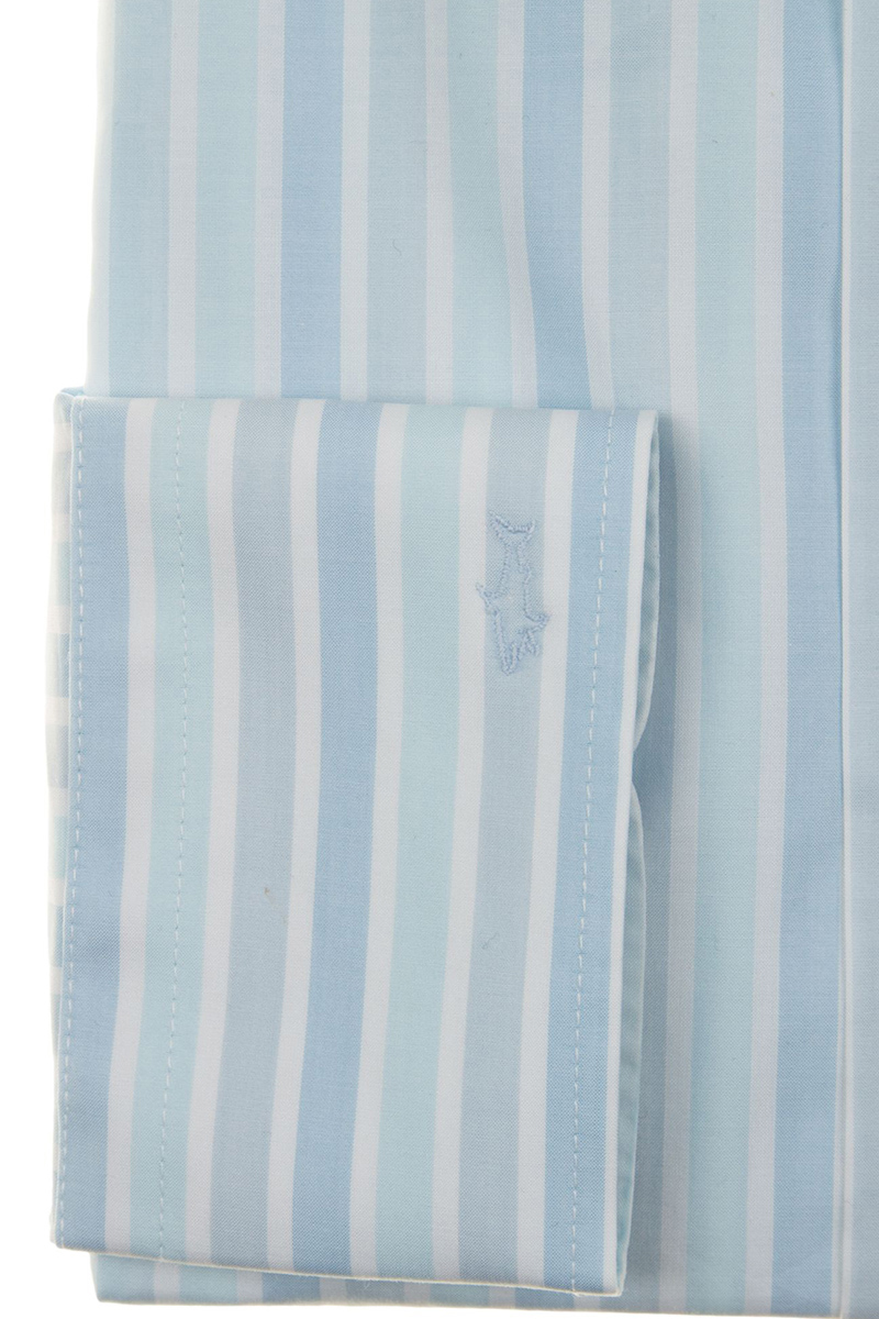 Heren overhemd lm dressual blauw