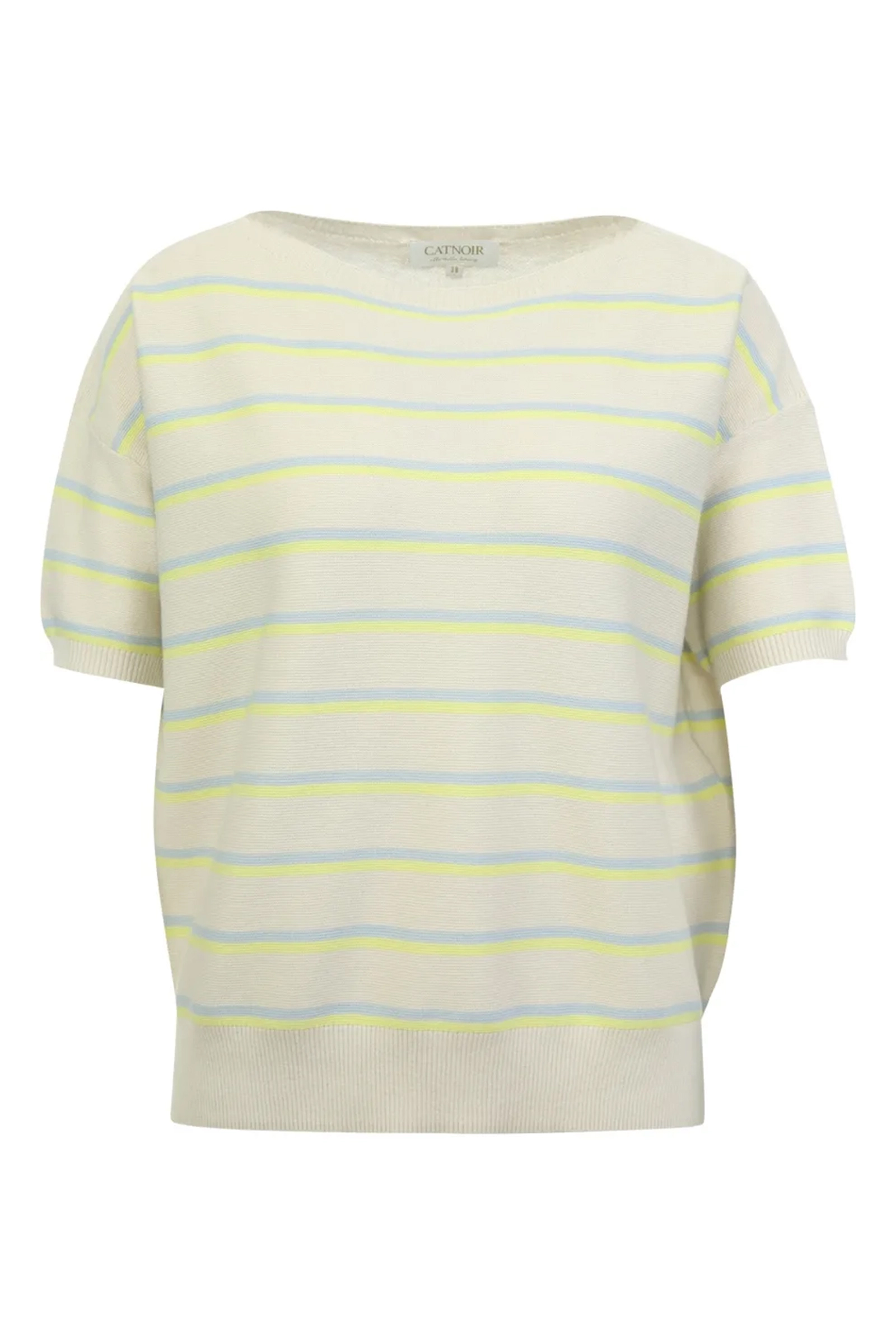 Dames t-shirt korte mouw geel