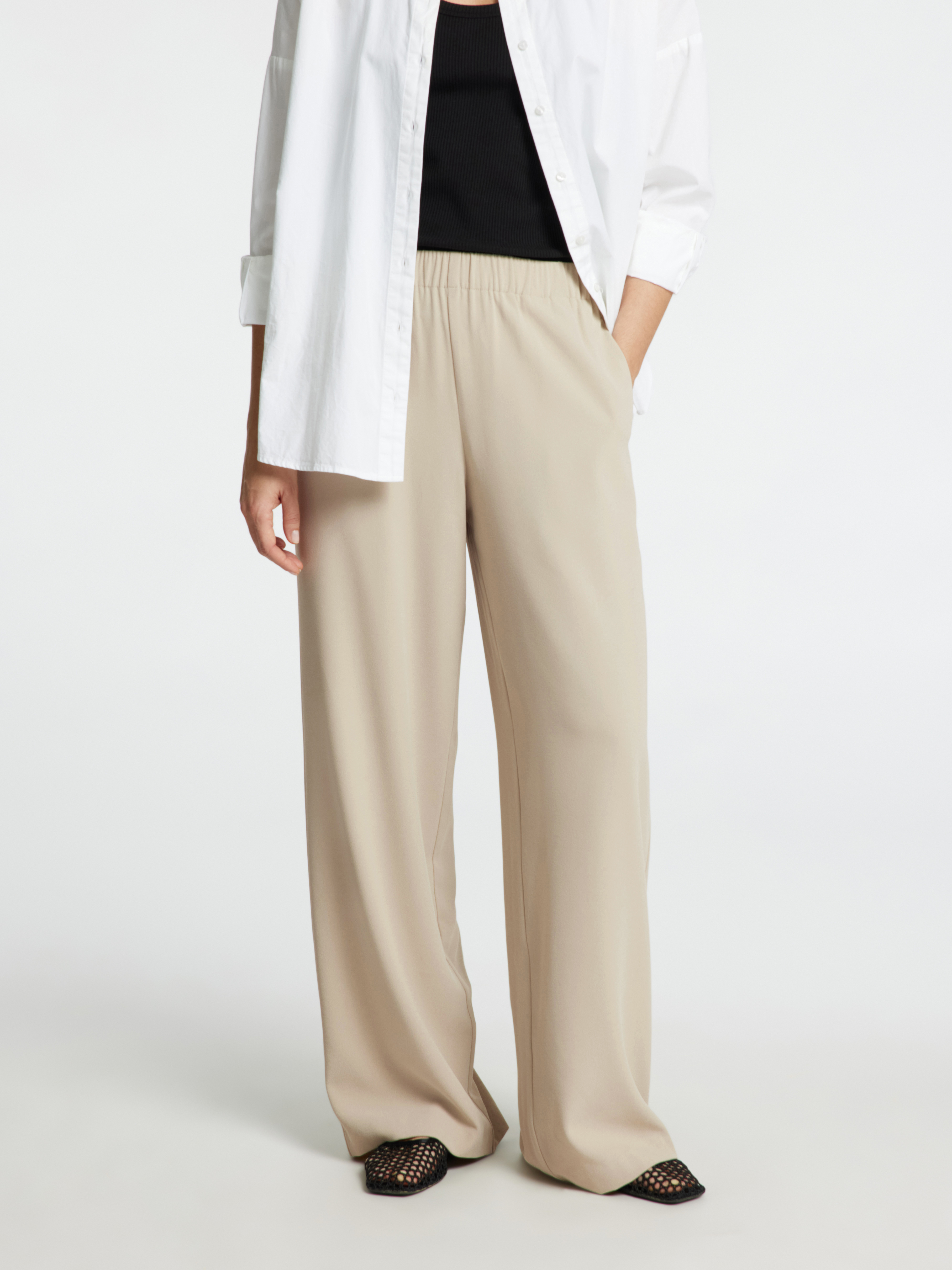 Dames legging ecru