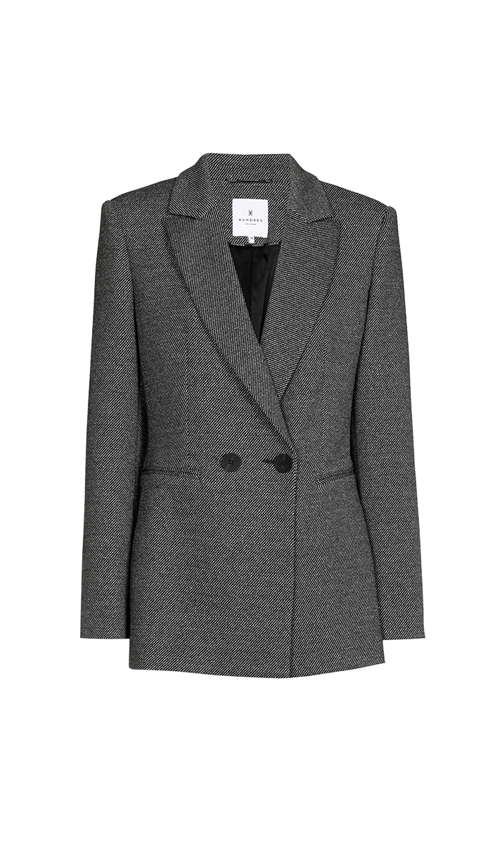 Dames blazer grijs