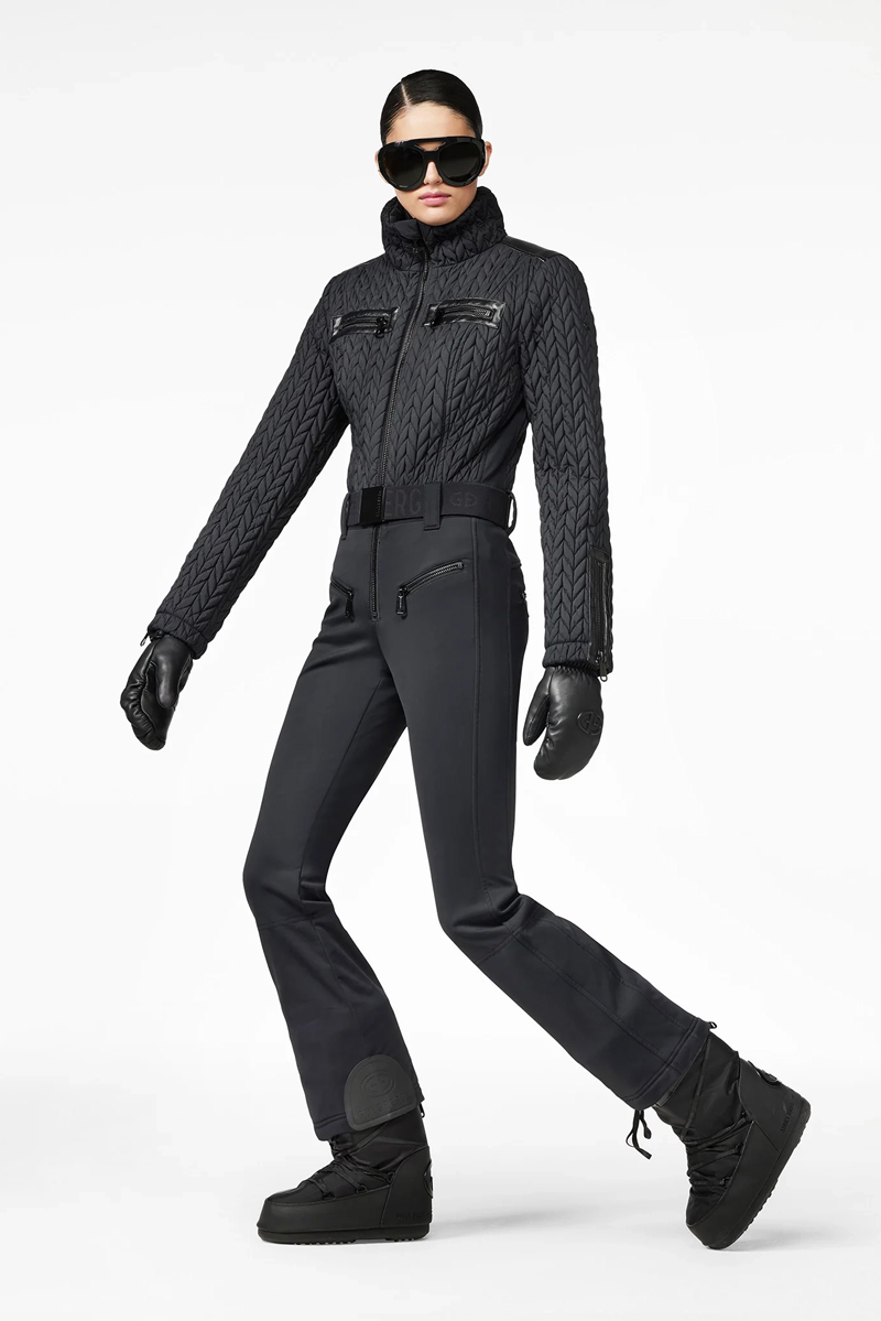 Wintersport dames pak zwart
