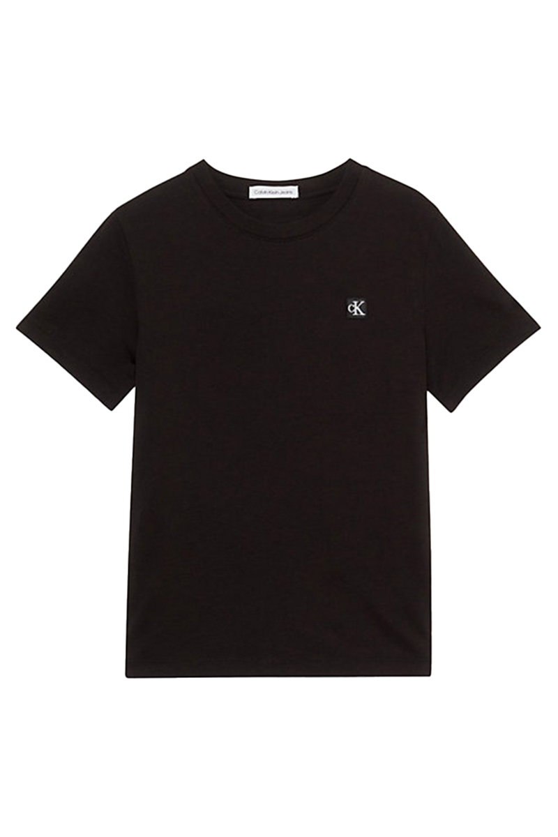 Calvin Klein Mono mini badge reg tshirt Zwart-1 1