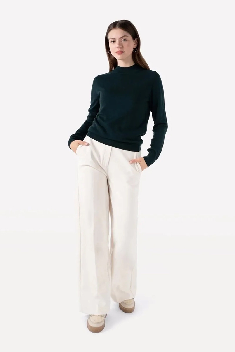Dames broek ecru