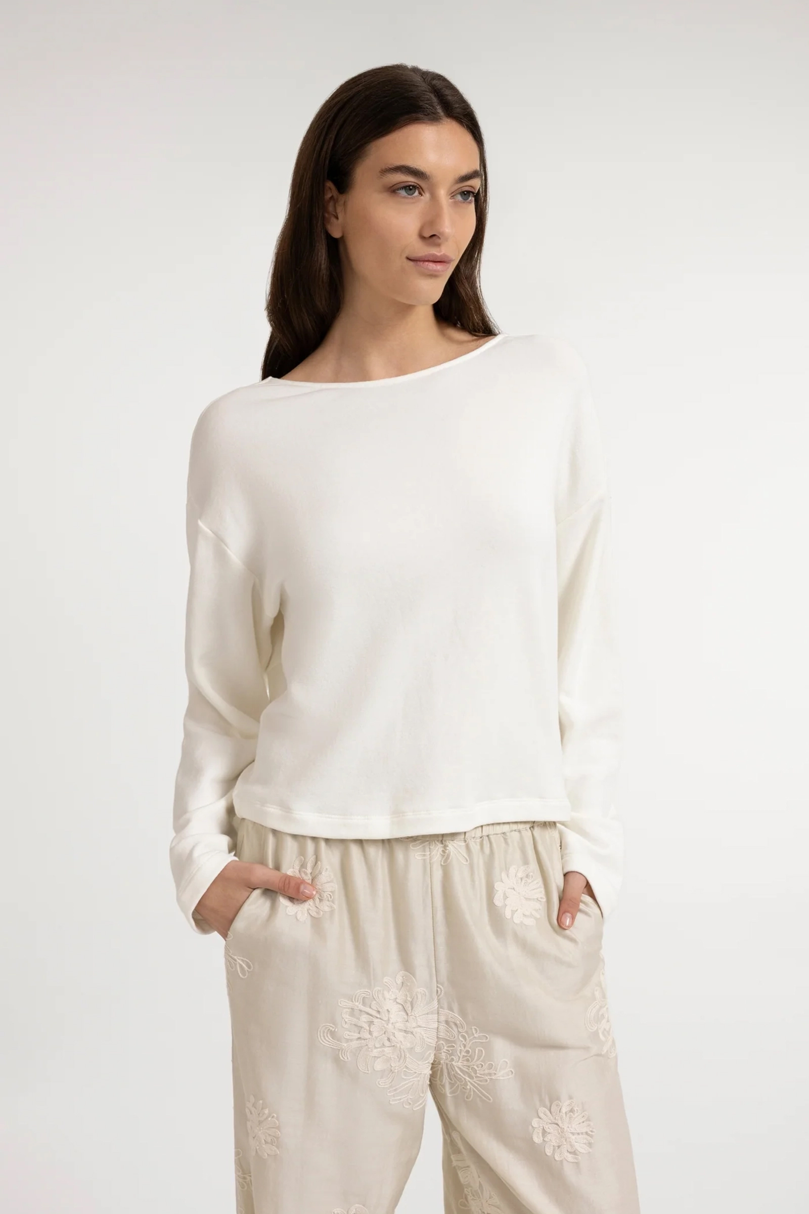 Dames sweater bruin