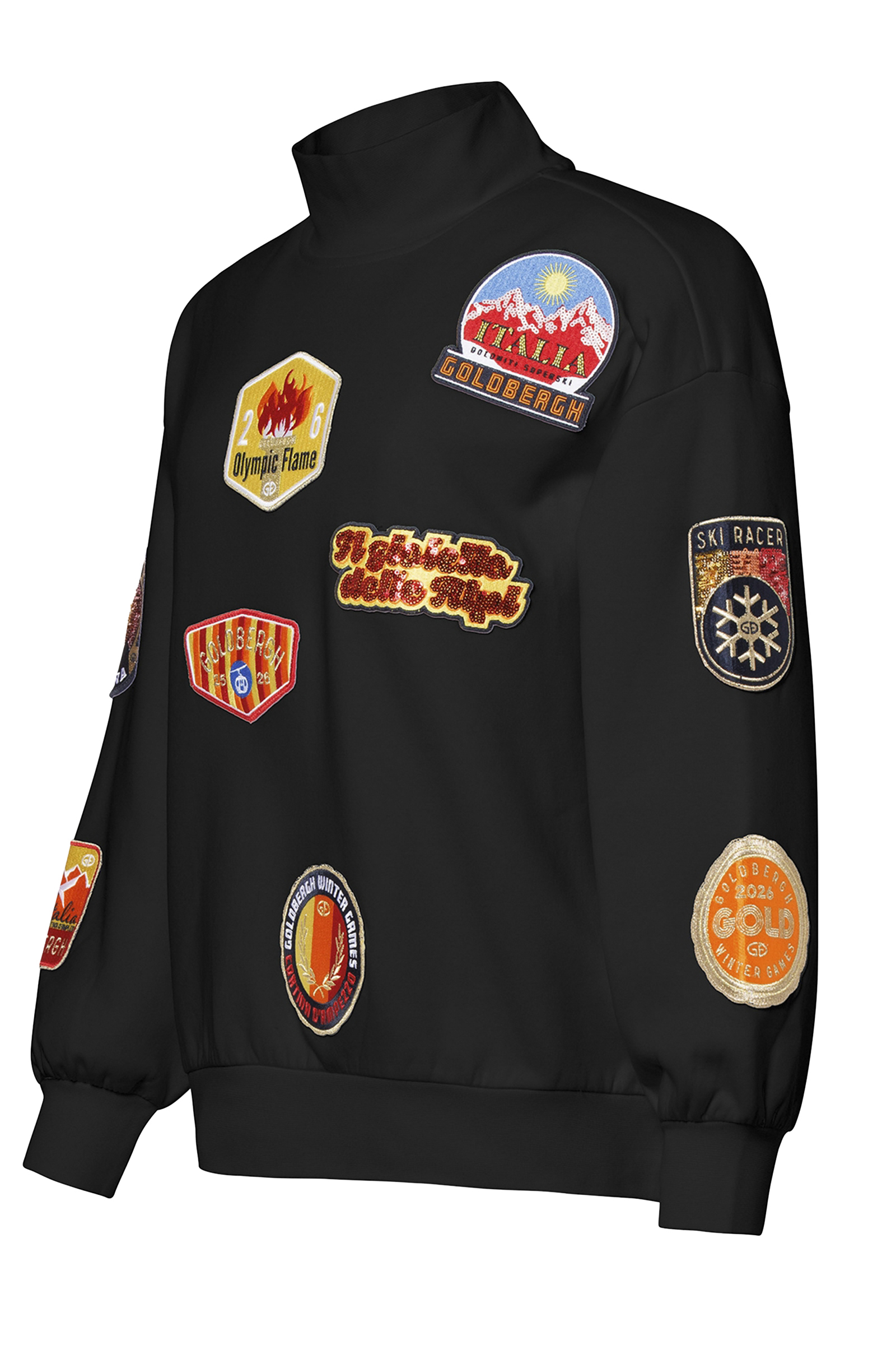 Wintersport dames sweater zwart