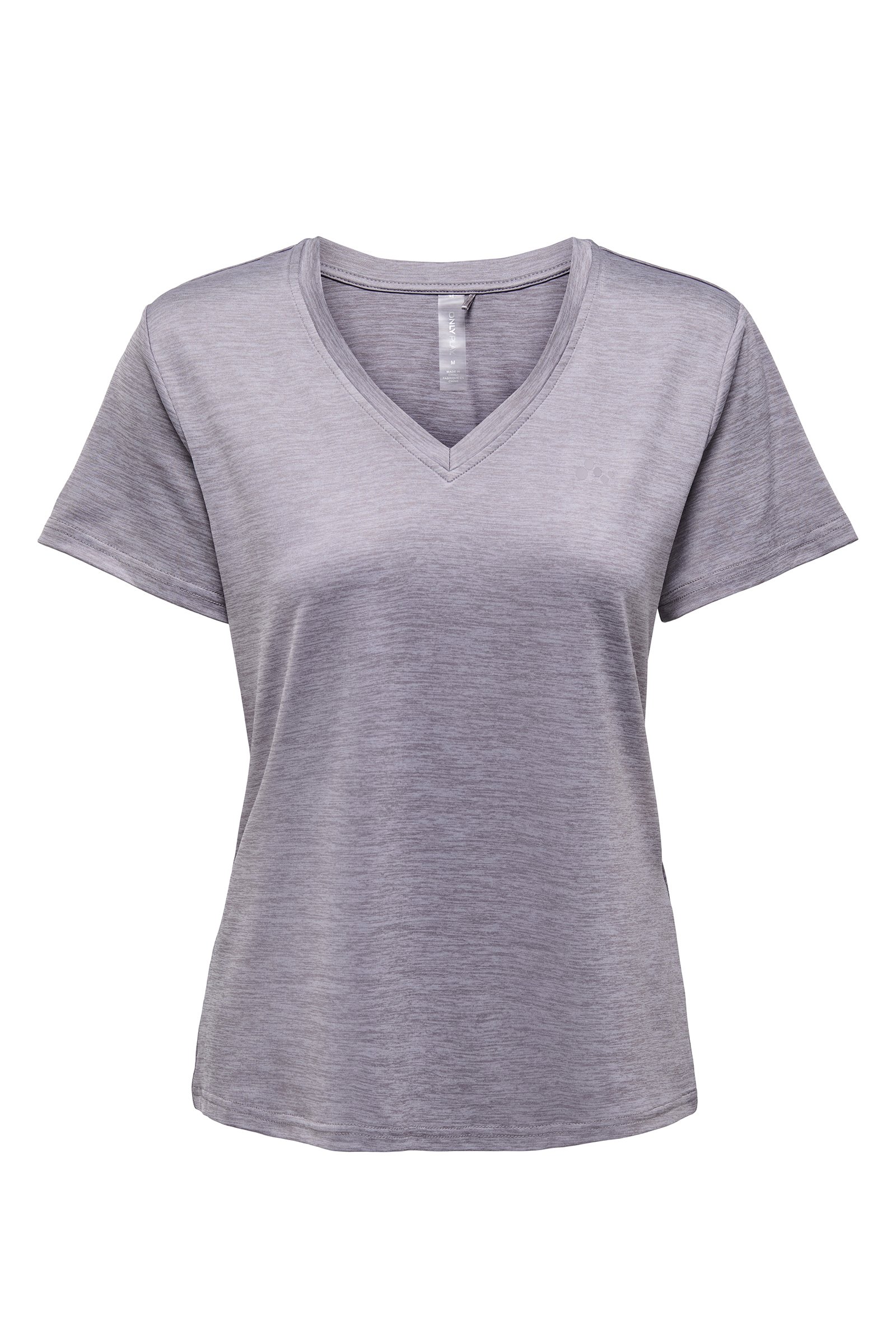 Fitness dames t-shirt km grijs