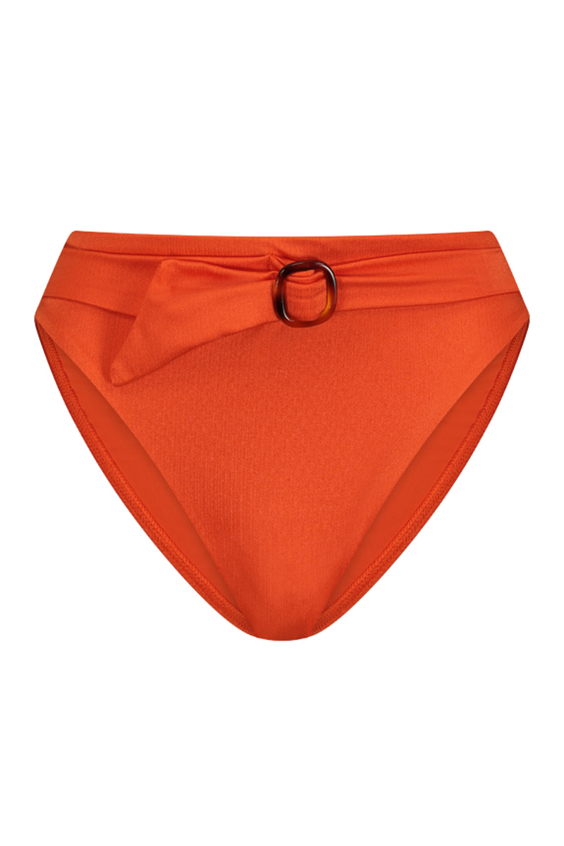 Bad/beach dames bikini slip oranje