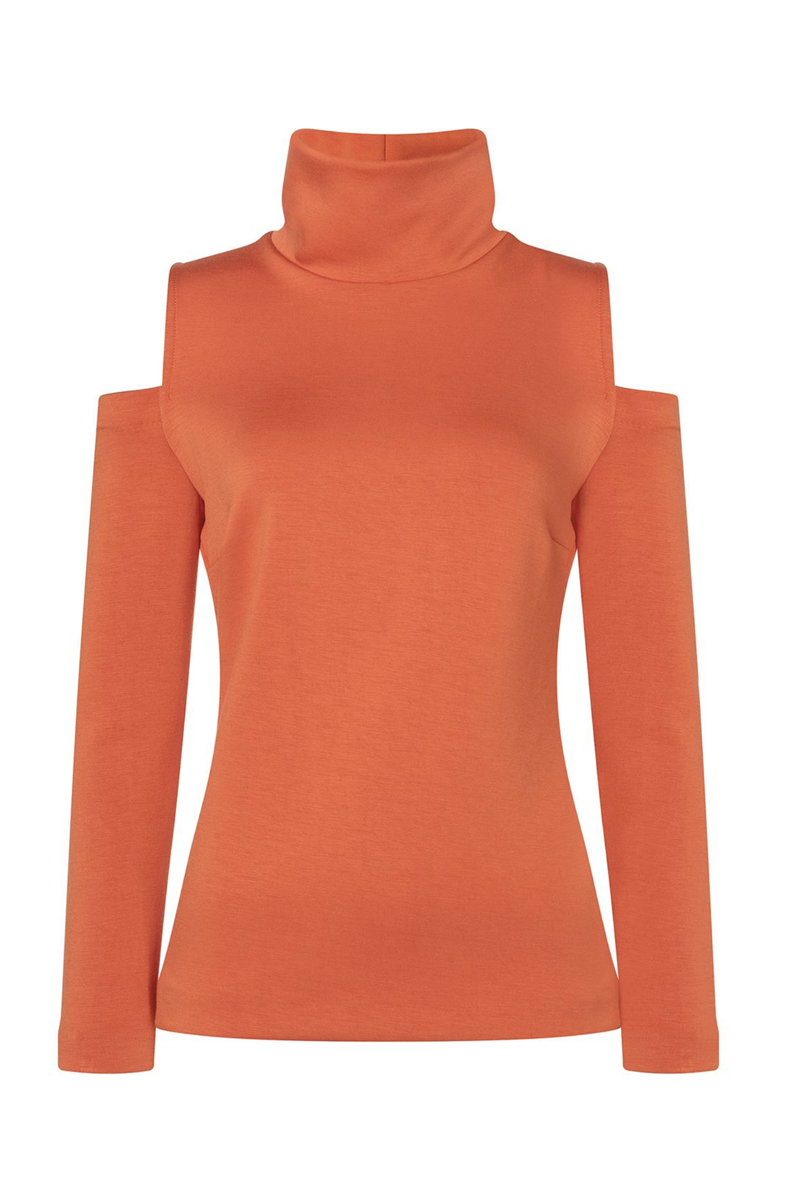 Dames top oranje