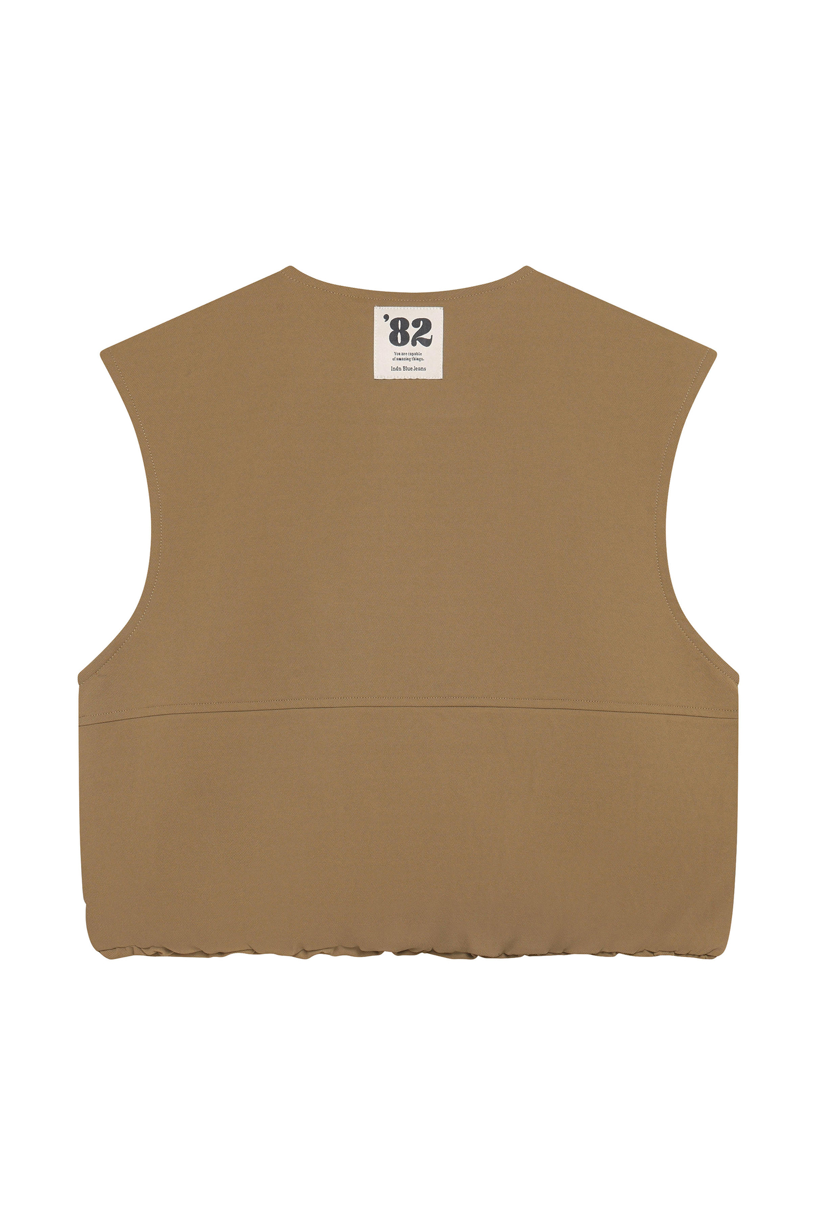 Meisjes gilet bruin