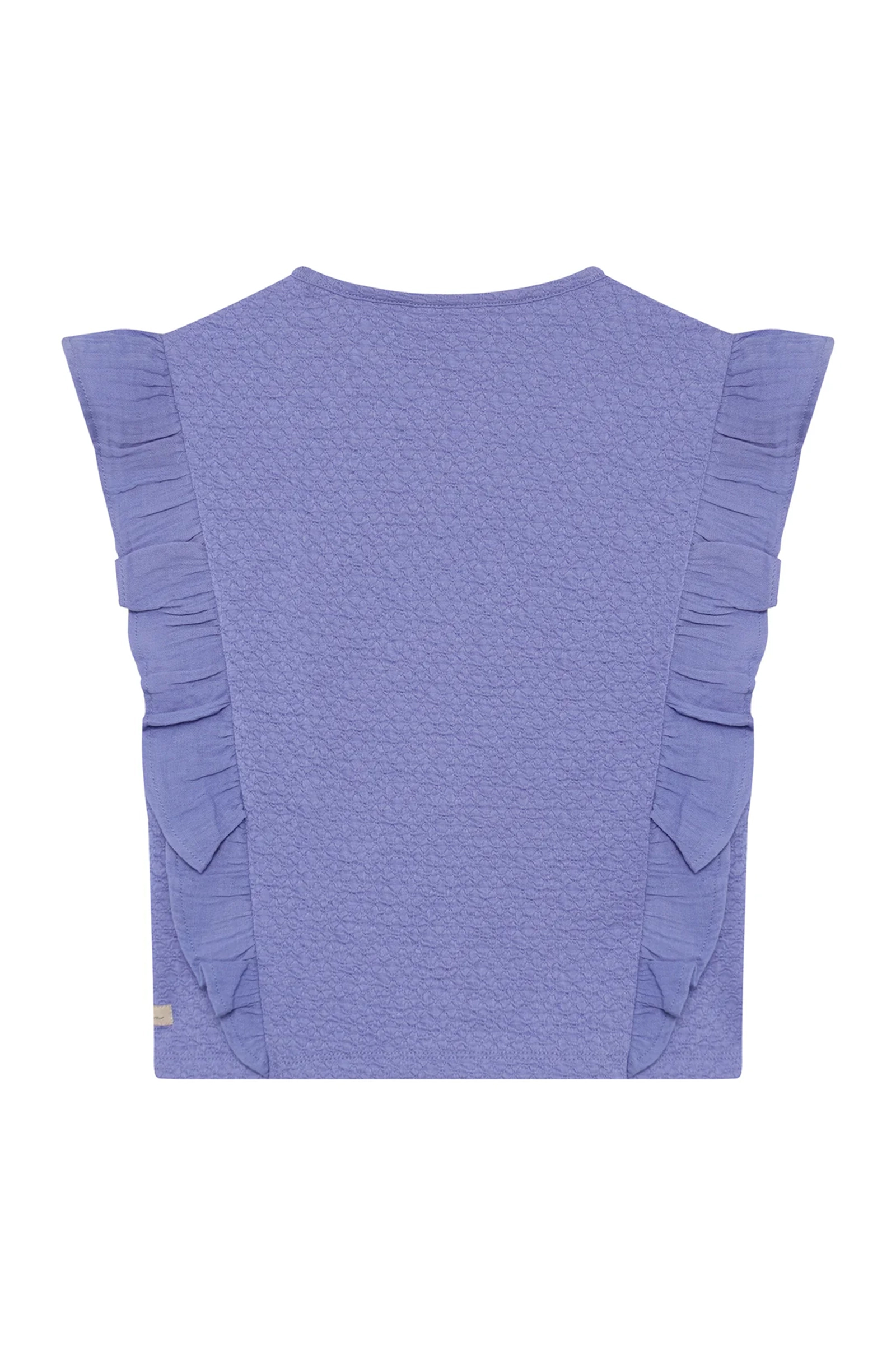 Meisjes t-shirt korte mouw blauw