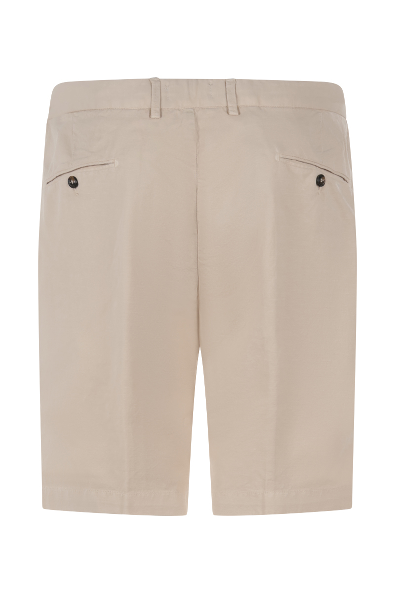 Heren short ecru