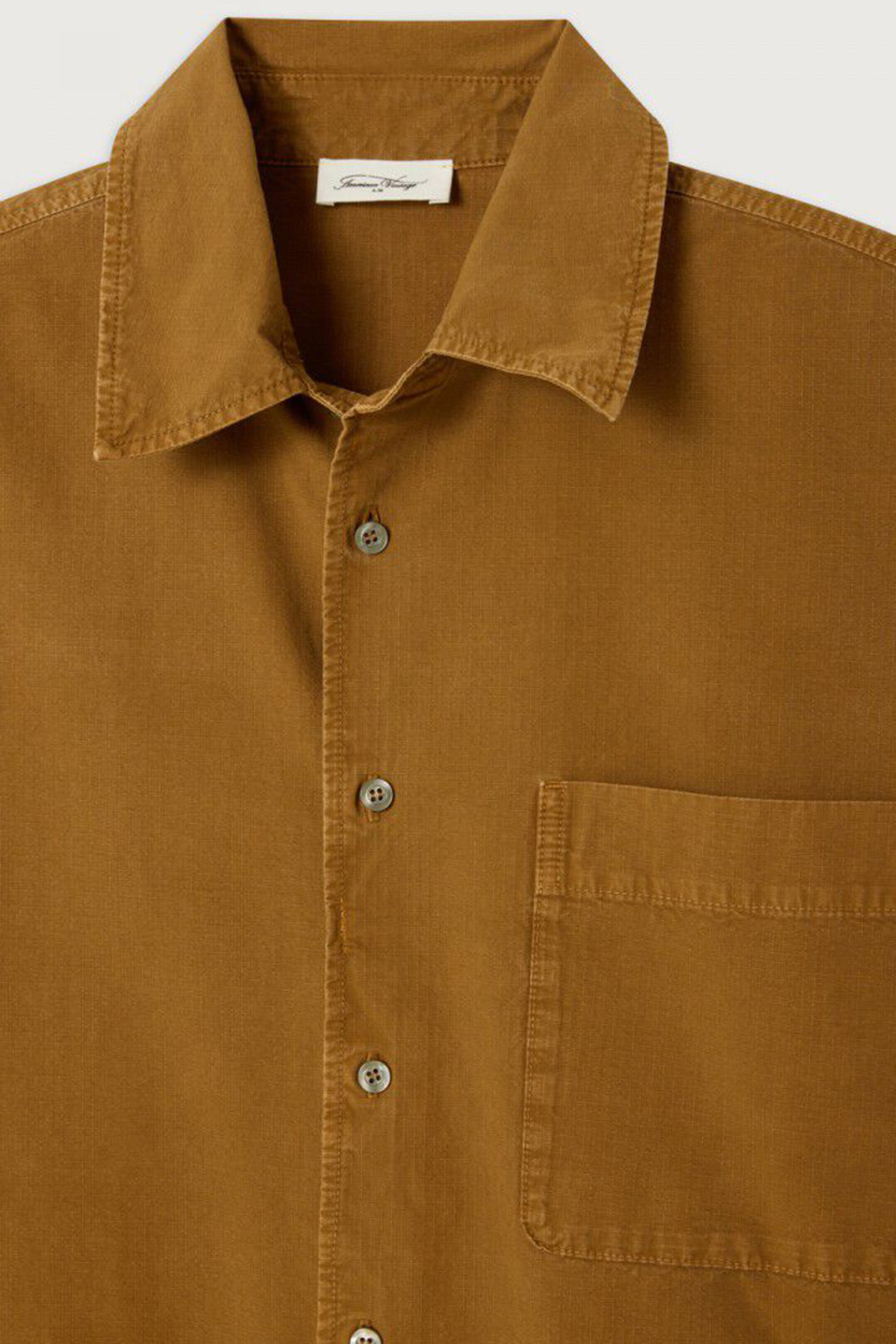 Heren overshirt bruin