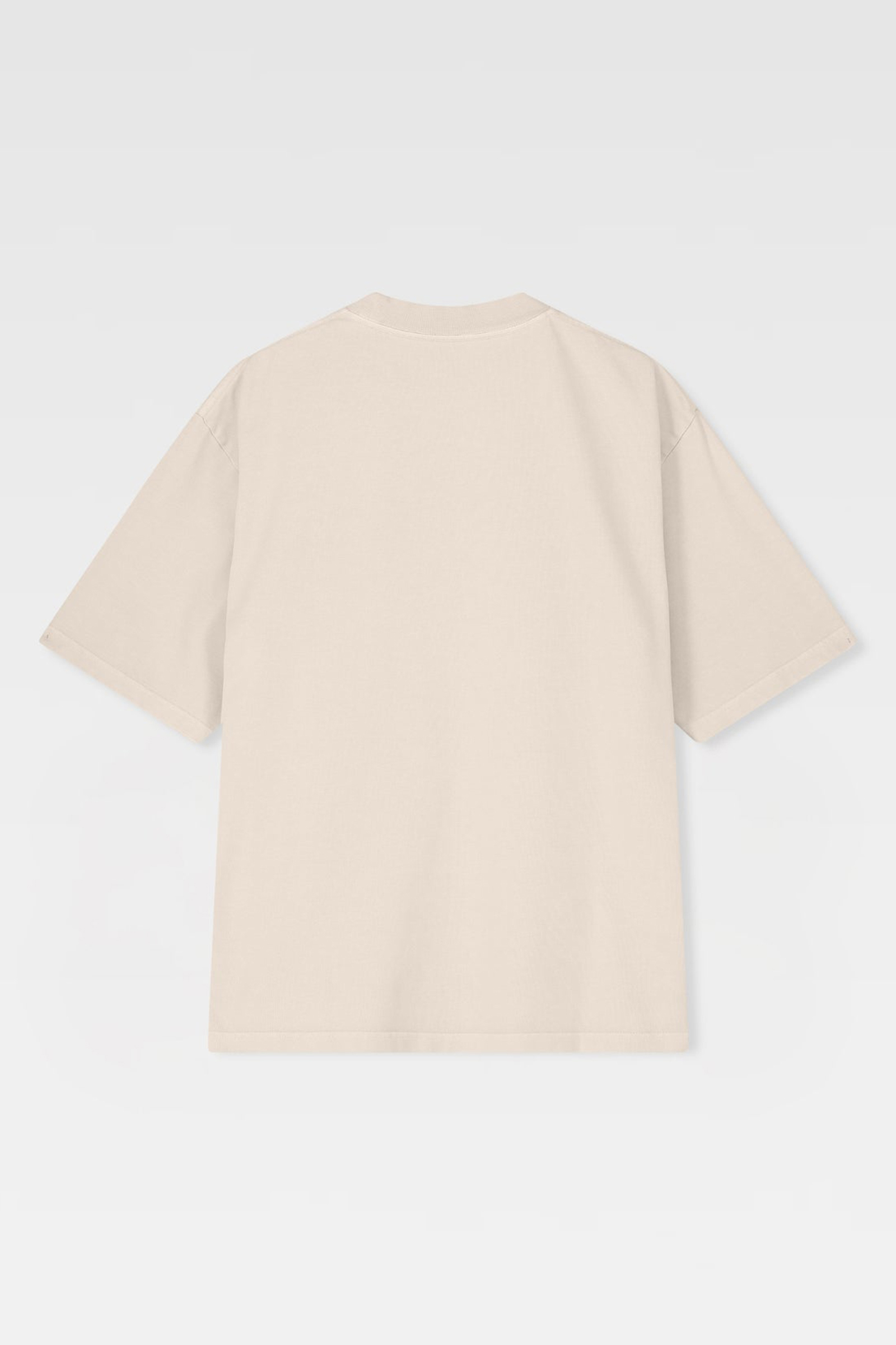 Mansour Chainstitch Logo T-Shirt bruin/beige-1 2