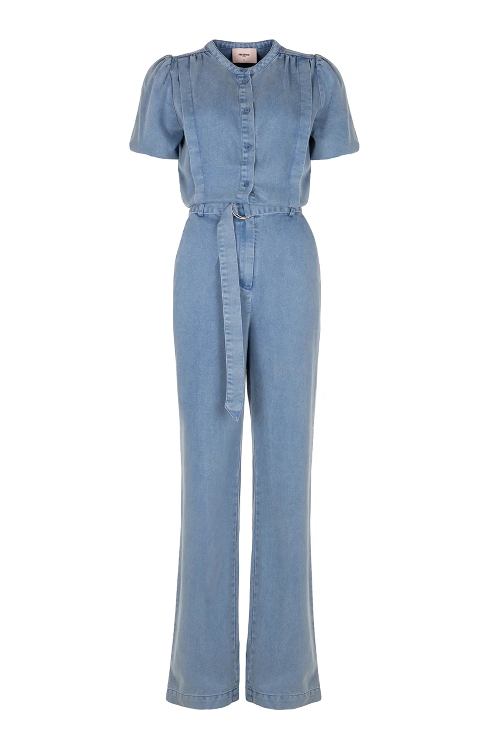 Dames jumpsuit/tuinbroek blauw