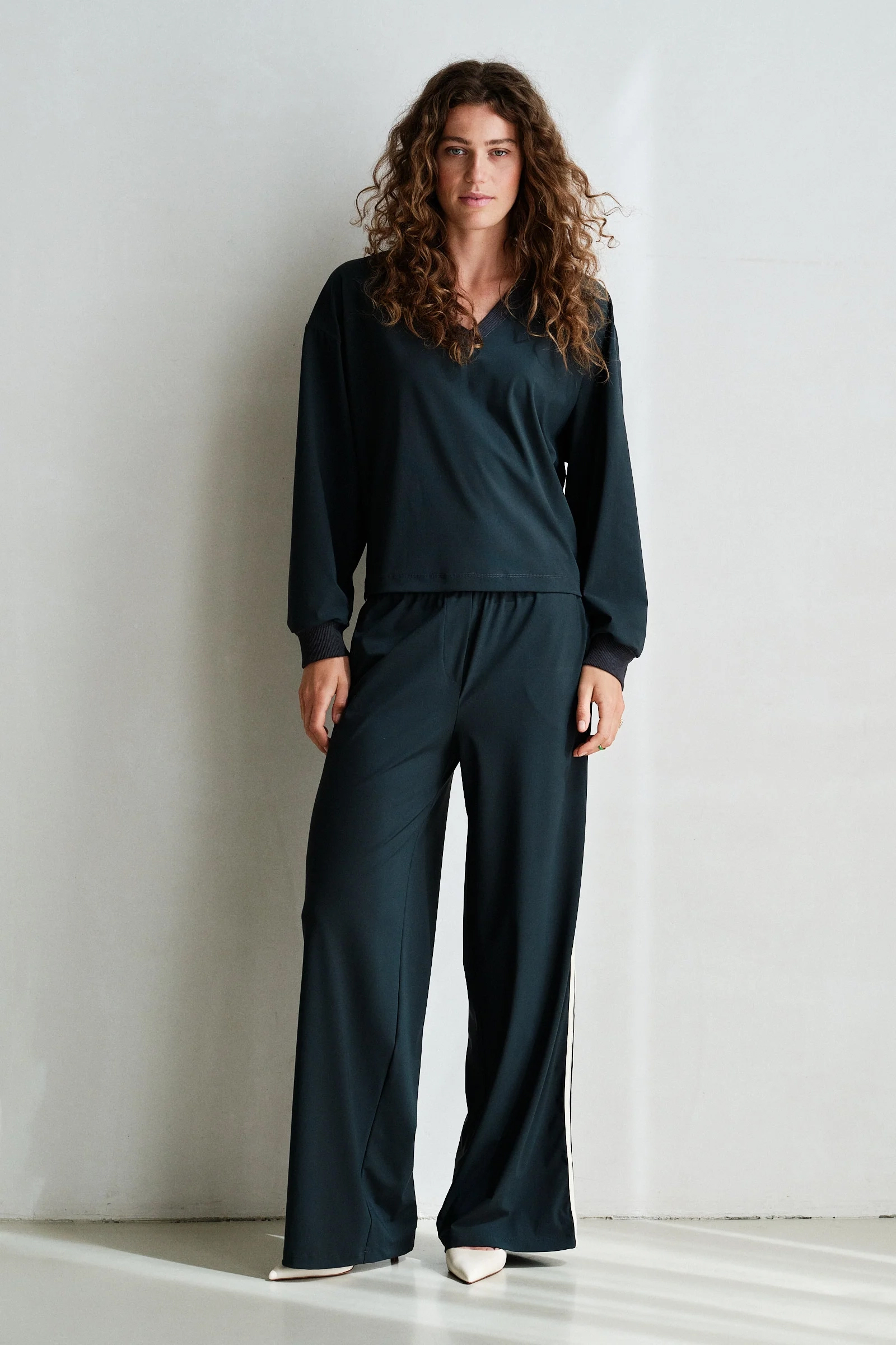 Dames broek grijs